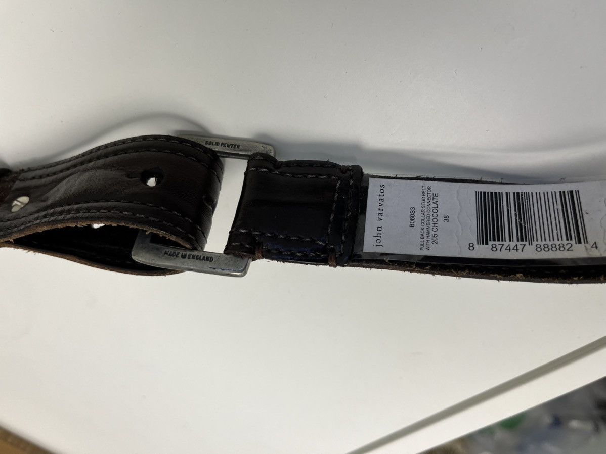 John Varvatos Leather Pullback Belt. 38 Size 38 - 6 Thumbnail
