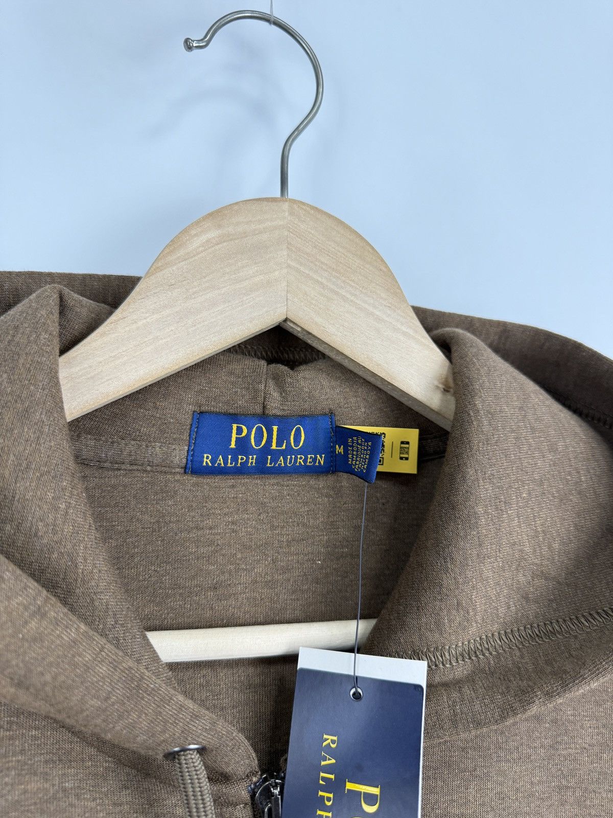 Polo Ralph Lauren 🇺🇸 NWT❗️Polo Ralph Lauren Double Knit Full Zip Hoodie Brown Size US M / EU 48-50 / 2 - 13 Thumbnail