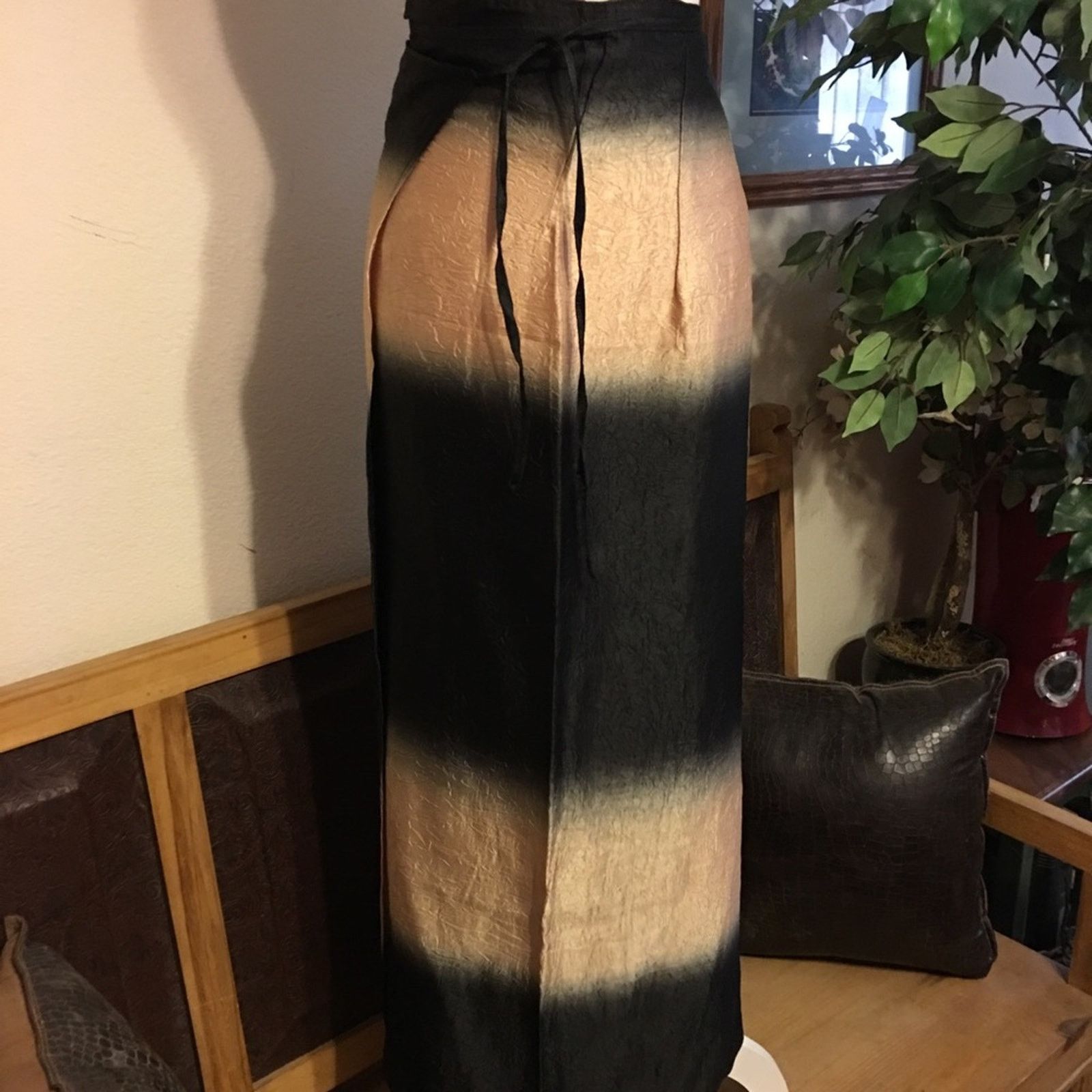 Other Sornsiri 100% Thai silk ombré wrap sarong skirt Size ONE SIZE - 2 Thumbnail