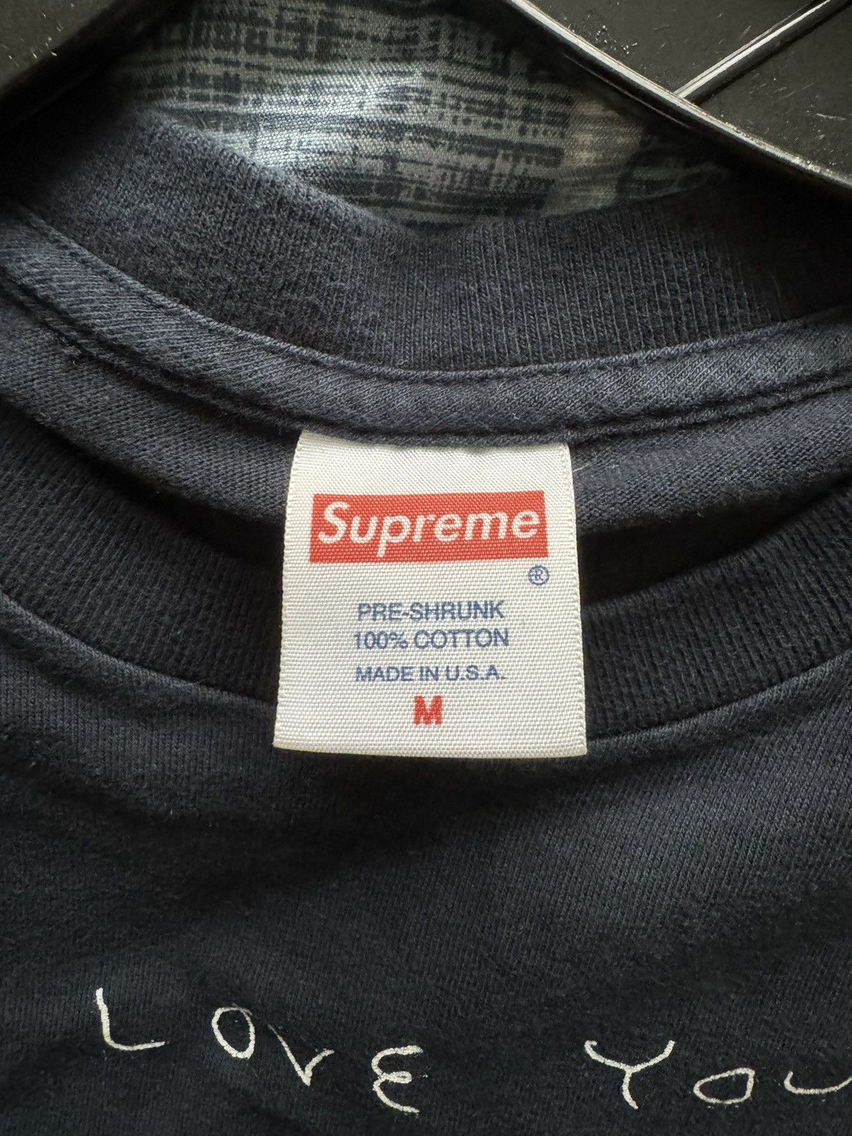 Supreme Daniel Johnston “I love you” Tee Navy Size M 2015