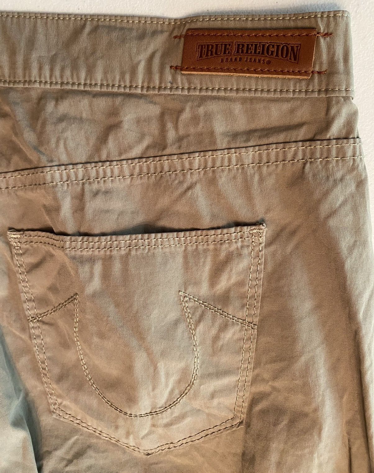 True Religion True Religion 🇺🇸 Brianna Boyfriend Coriander Overdye Poplin Size 31" - 2 Thumbnail