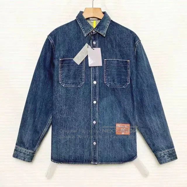 Dior DIOR FW22 Logo Tag Denim Shirt Men. Size US XXS / EU 40 - 1 Thumbnail