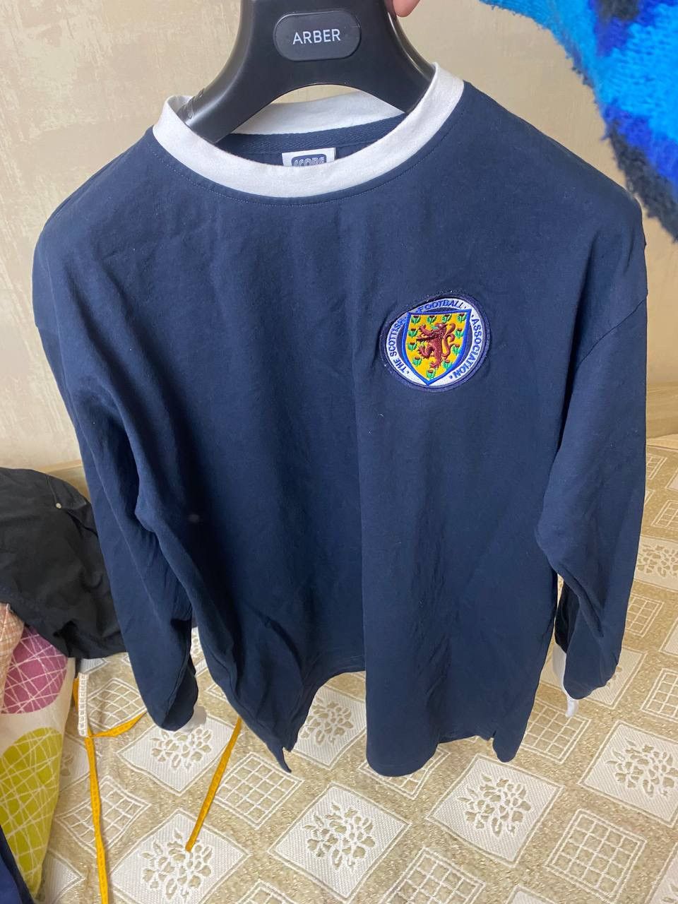 Vintage 🔥 1960s Scotland Retro Long Sleeve Jersey Shirt Score Draw Size US XL / EU 56 / 4 - 5 Thumbnail