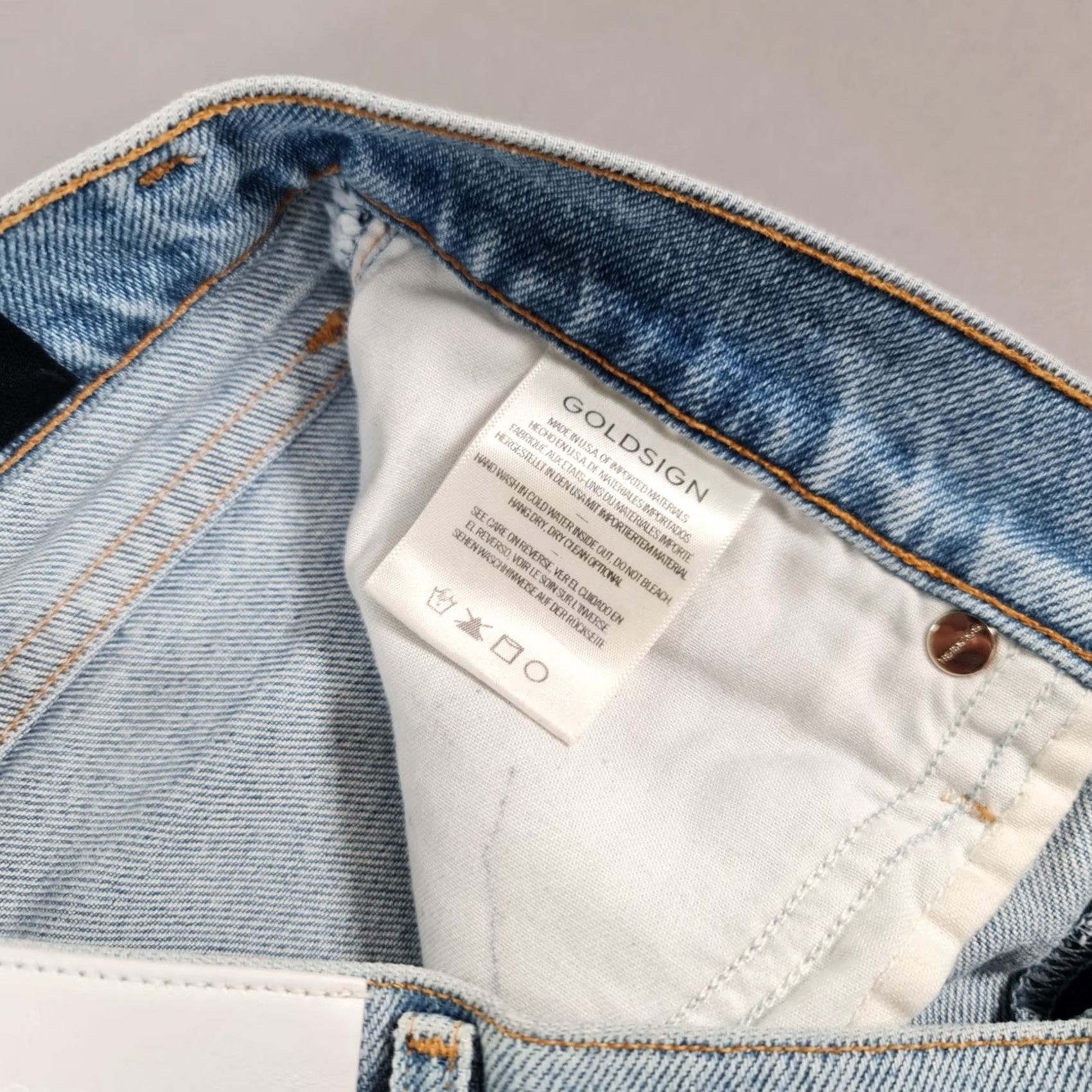 GOLDSIGN GOLDSIGN Womens Bootcut Jeans Blue W27 L30 High Rise Stretch Denim Size 27" / US 4 / IT 40 - 6 Thumbnail