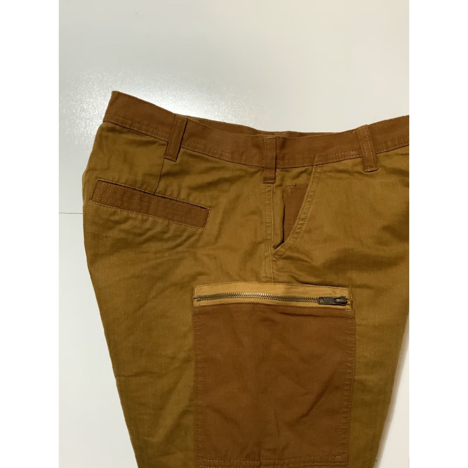 Urban Outfitters BDG Urban Outfitters Herringbone Twill HBT Stripe Cargo Utility Shorts Sz. 32 Mens Brown Size US 32 / EU 48 - 7 Thumbnail