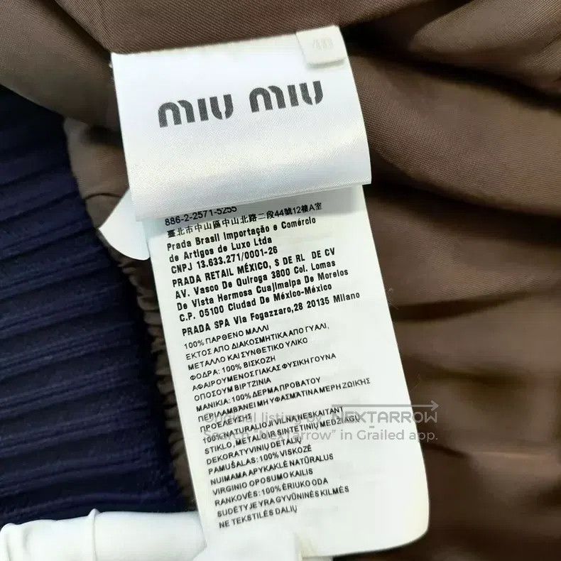 Miu Miu Miu Miu 40 Tweed heavy industry embroidery coat Size M / US 6-8 / IT 42-44 - 6 Thumbnail