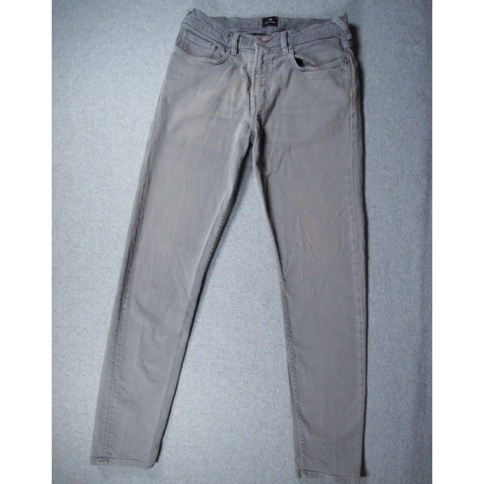 Paul Smith Paul Smith Jeans Mens 30x30 Gray Denim Tapered Fit Stretch Casual Adult Pants Size US 30 / EU 46 - 2 Thumbnail