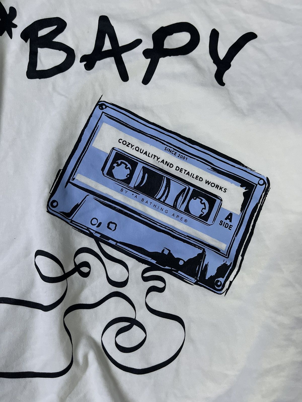 Bape BAPE Cassette Tape Graphic Boxy T-shirt Size L / US 10 / IT 46 - 4 Thumbnail