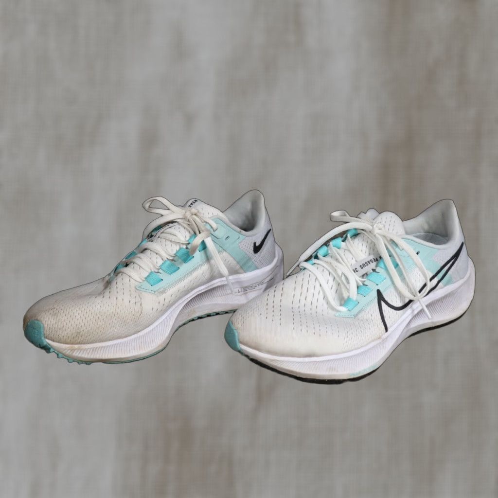 Nike Nike Air Zoom Pegasus 38 White Platinum Oil Grey Women’s Size 8.5 Size US 10 / IT 40 - 1 Thumbnail