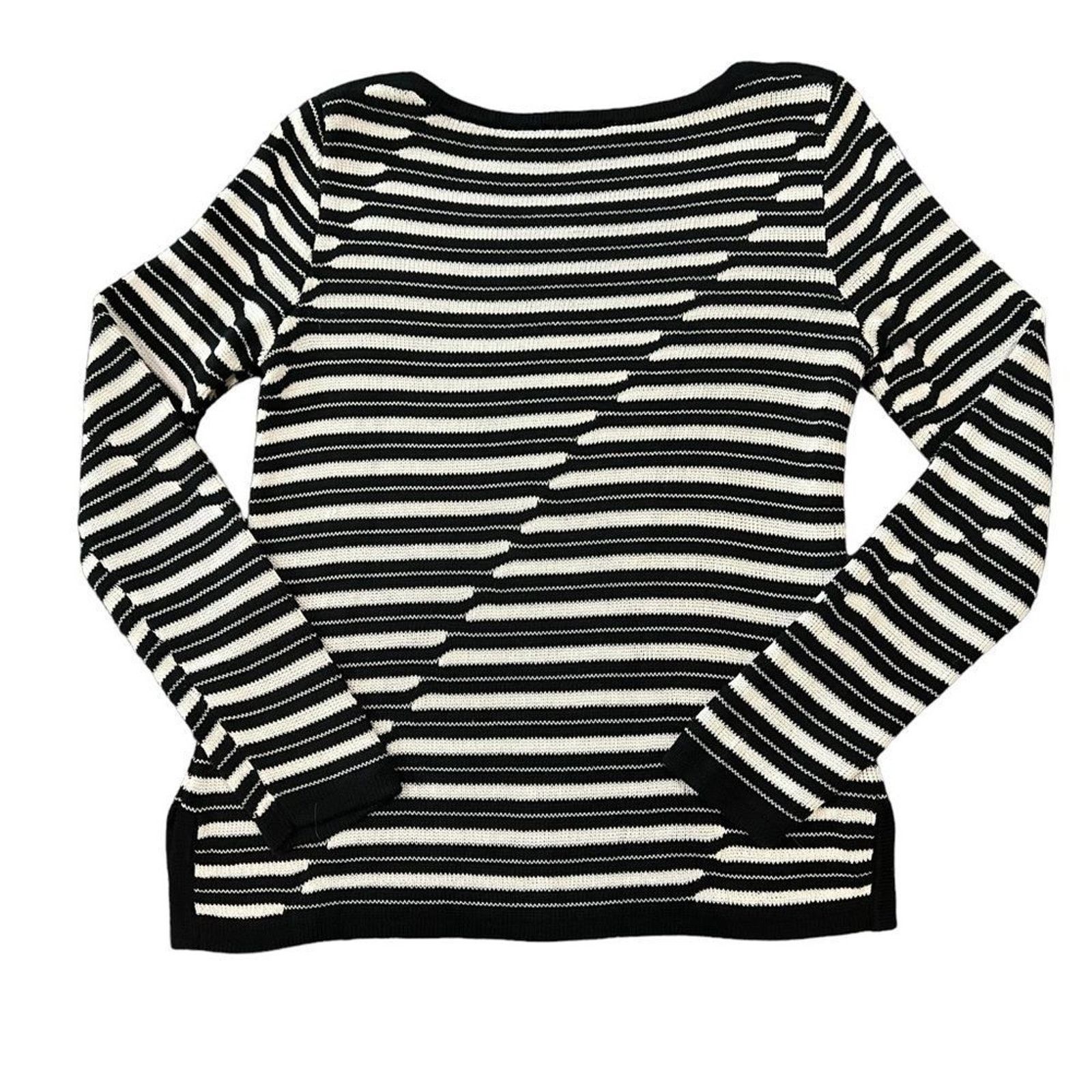 Pendleton Pendleton Sweater Womens Size Medium Black & White Striped Size M / US 6-8 / IT 42-44 - 4 Thumbnail