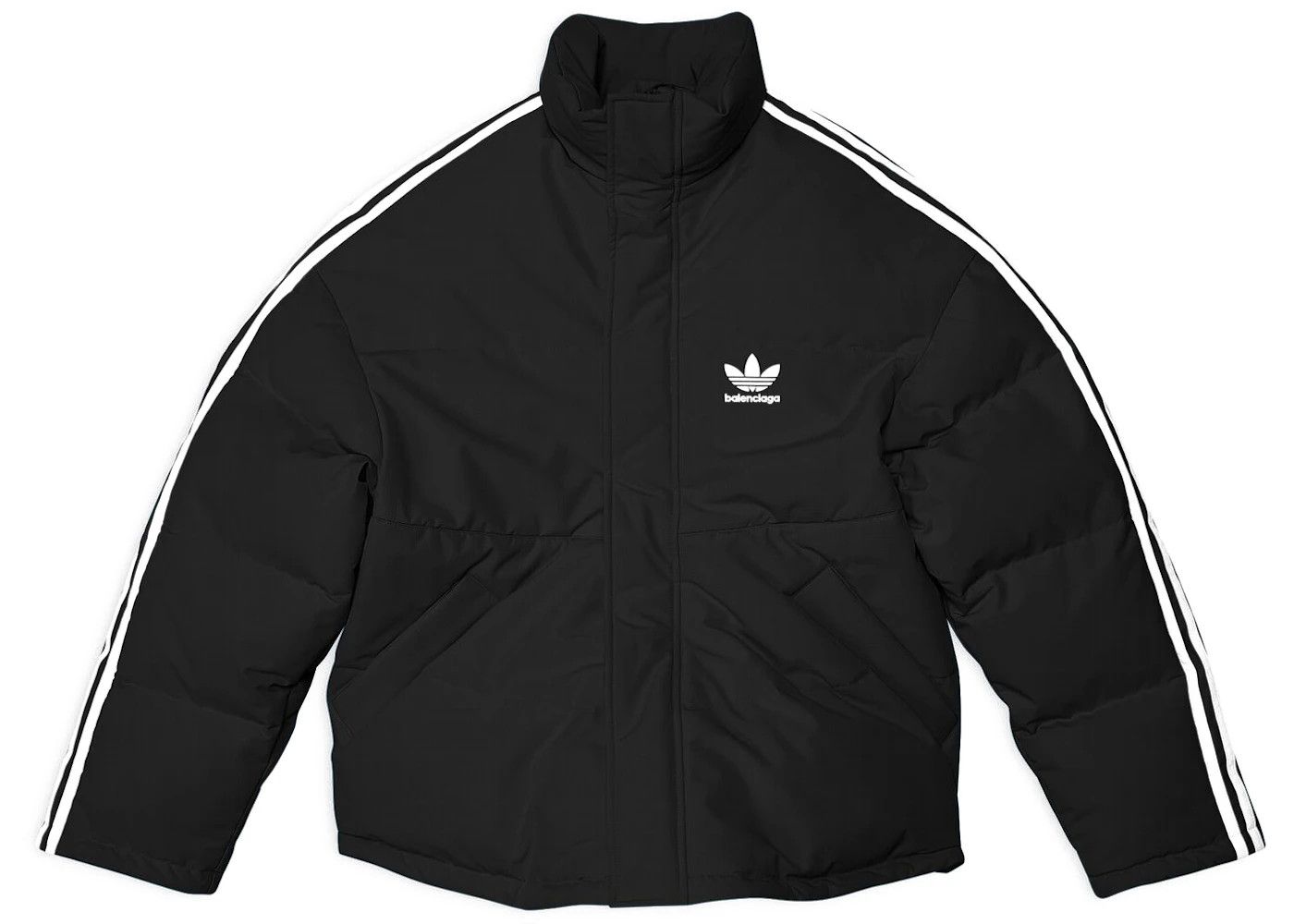 o1srvl11e0424 Balenciaga / Adidas Puffer Jacket in Black