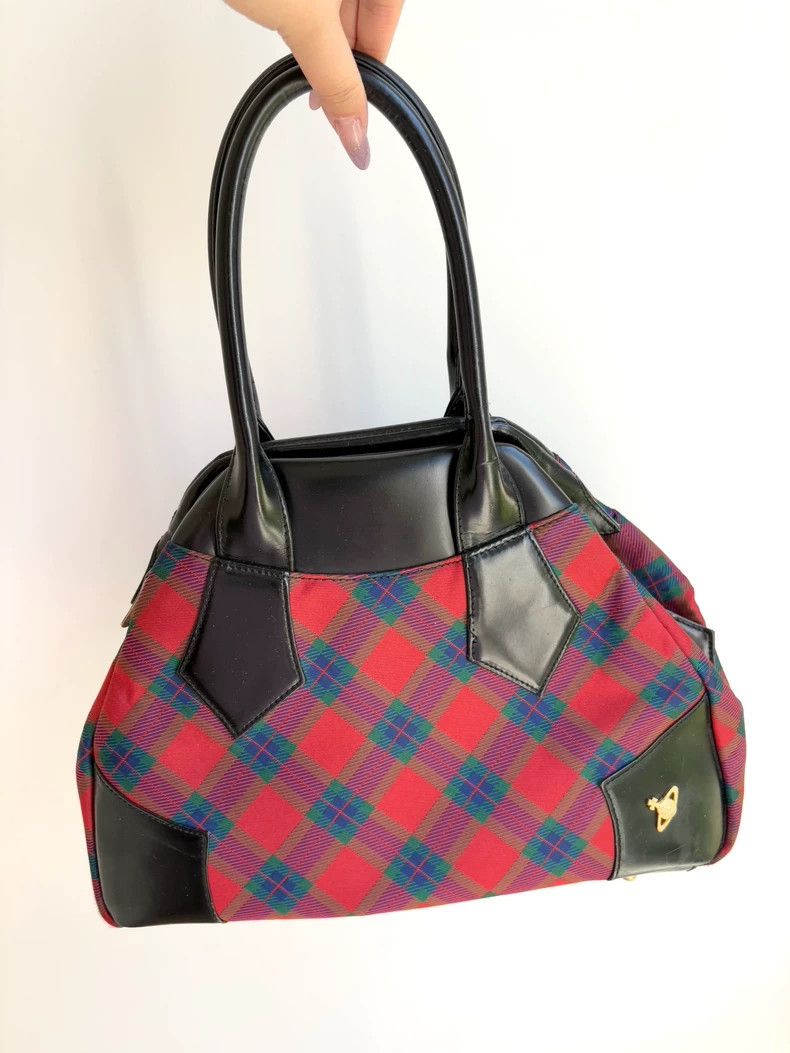 Other Vivienne Westwood size os Red checkered bowling bag handbag Size ONE SIZE - 1 Thumbnail