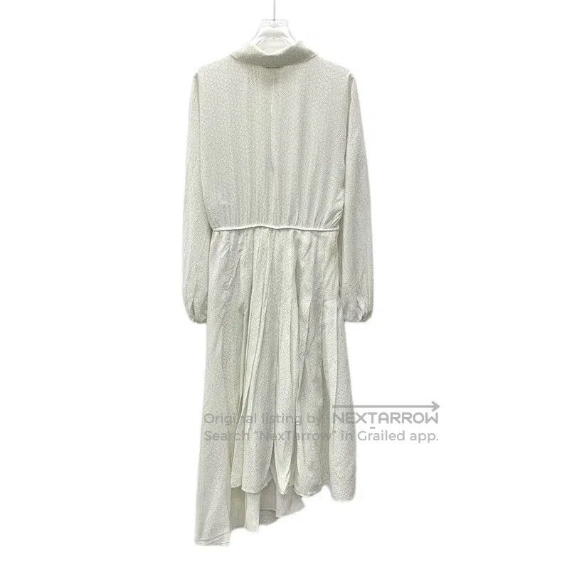 Fendi Fendi Off-white floral patterned silk lapel long-sleeve ir Size XXS / US 00 / IT 34 - 2 Thumbnail