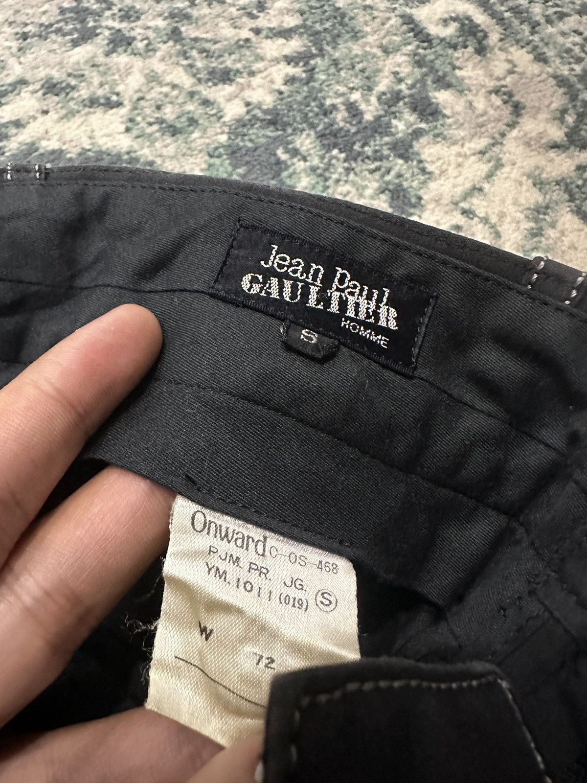 Jean Paul Gaultier Jean Paul Gaultier Trousers Black Faded Pant Size US 27 - 2 Thumbnail