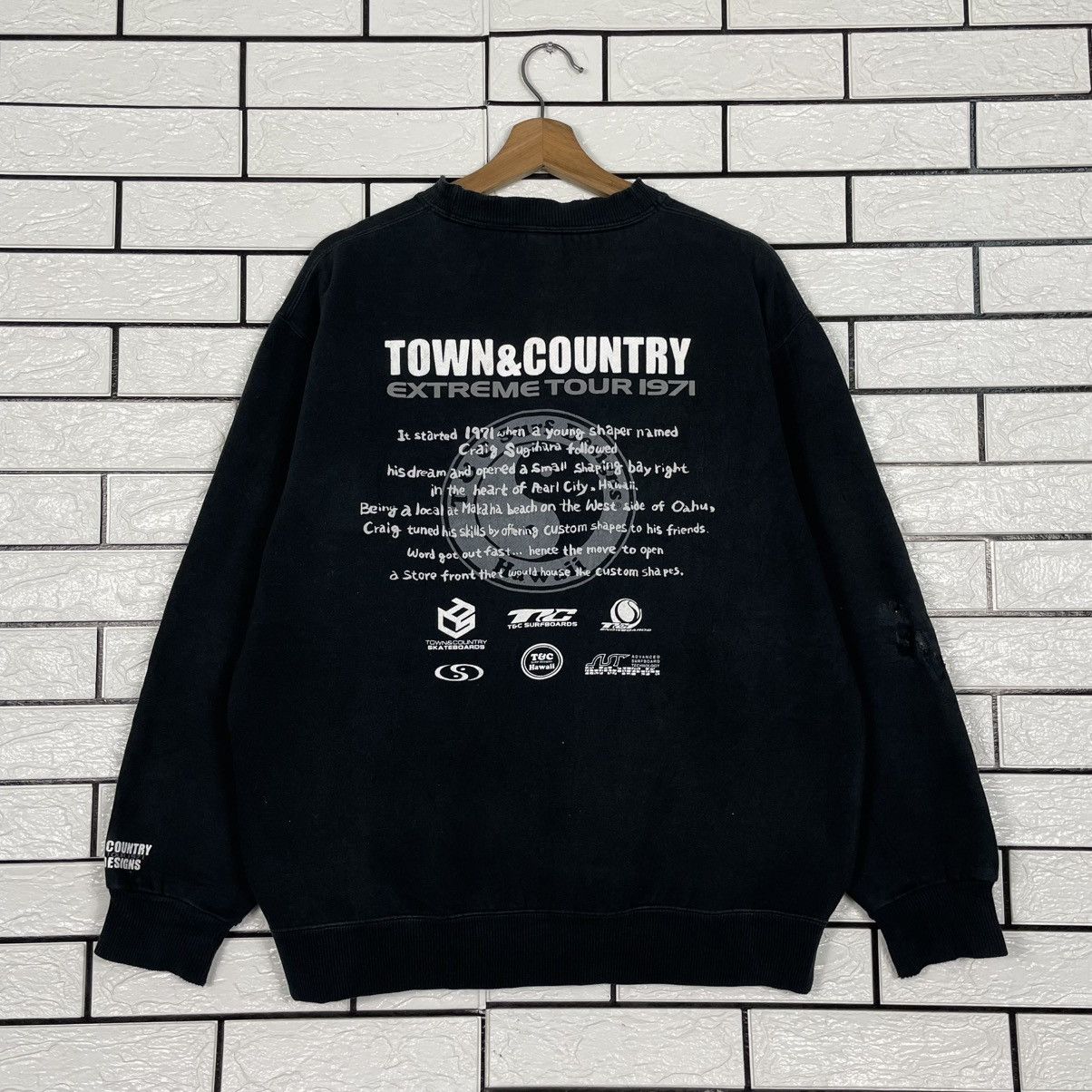 Japanese Brand Town & Country Black Sweatshirt Size US M / EU 48-50 / 2 - 7 Thumbnail