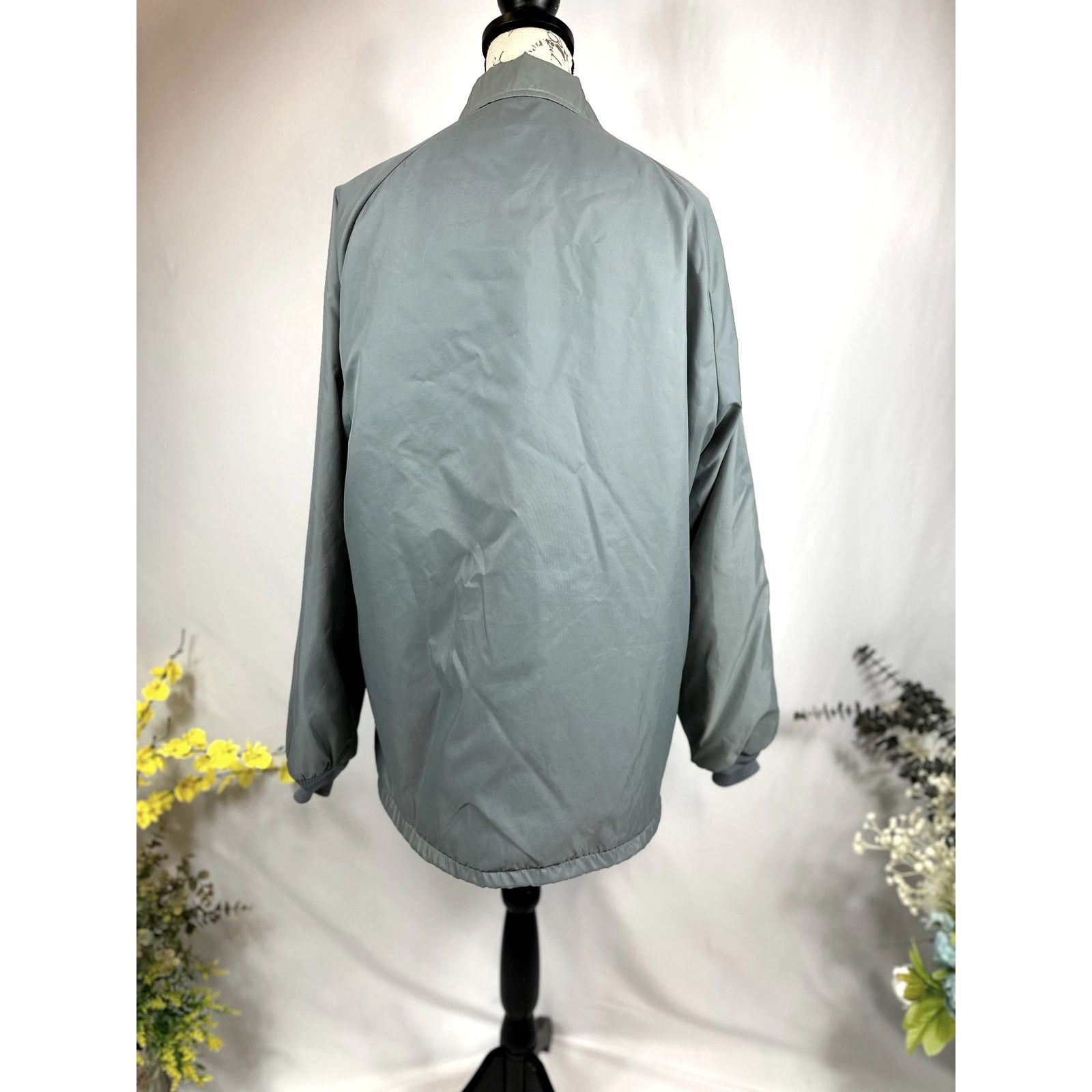 Other Vintage Men's Sherpa Lined Jacket 80s 90s Gray Large Tall Size US L / EU 52-54 / 3 - 8 Thumbnail