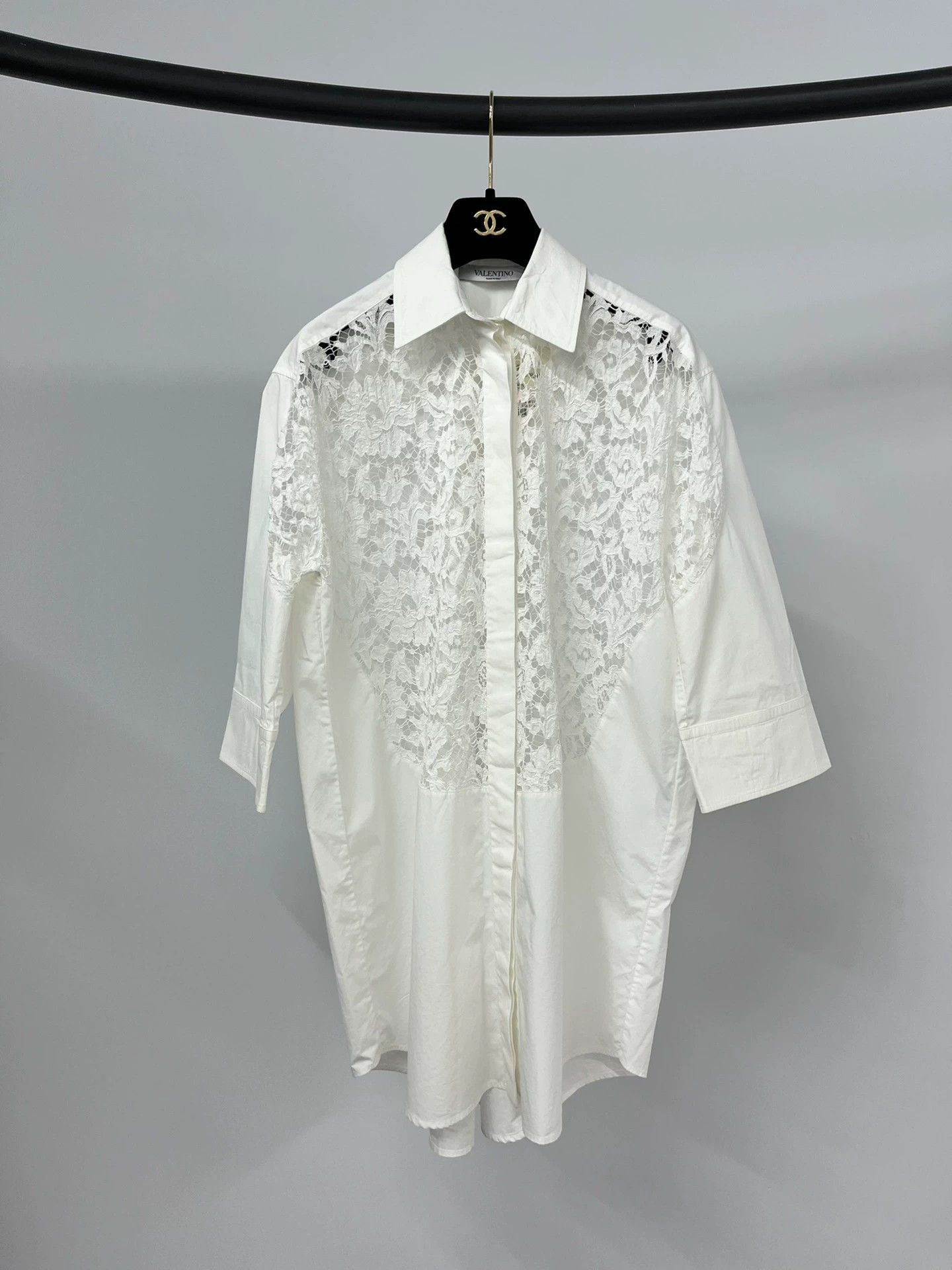 Valentino Valentino Classic Lace Shirt - dmc Size US XS / EU 42 / 0 - 1 Thumbnail