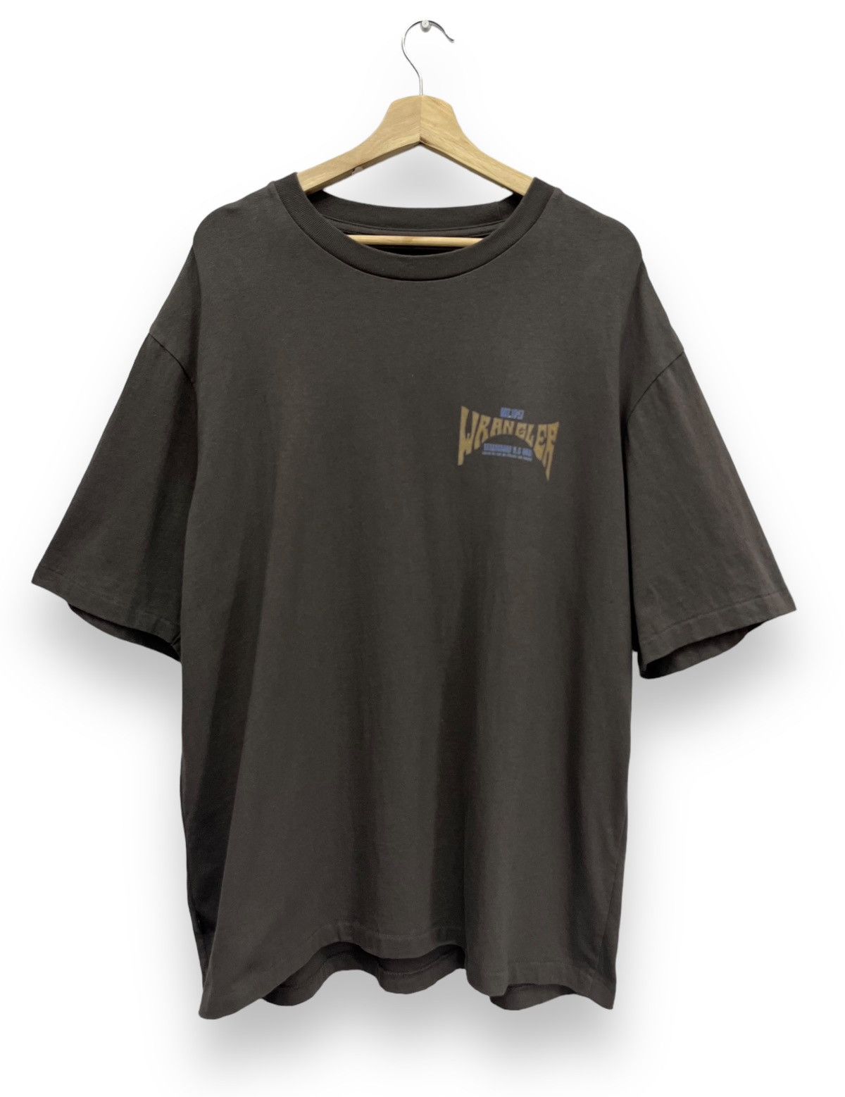 Wrangler 🔥DOPE! WRANGLER Vintage y2k Single Stitch Big Print T-Shirt Size US L / EU 52-54 / 3 - 3 Thumbnail