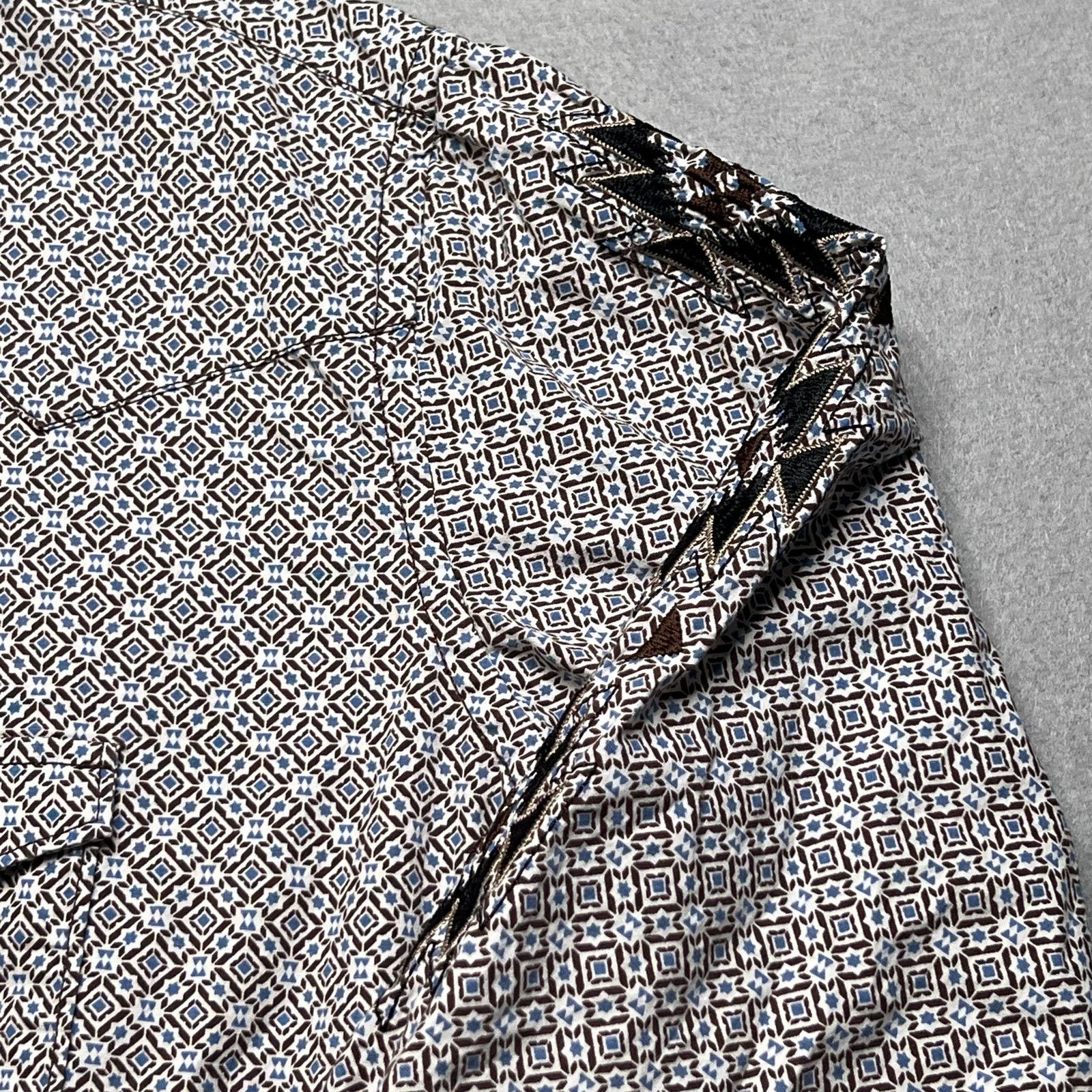 Panhandle Slim Panhandle Rough Stock Western Aztec Shirt Men XL Snap Pearl Size US XL / EU 56 / 4 - 12 Thumbnail
