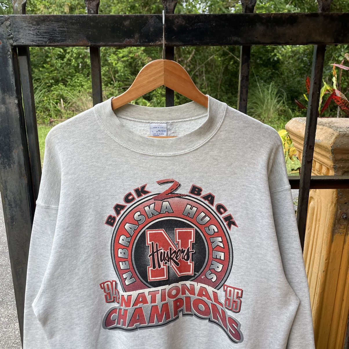 Salem Sportswear × Vintage 🔥Vintage 90s Salem Sportswear Nebraska Huskers Sweatshirts Size US M / EU 48-50 / 2 - 3 Thumbnail