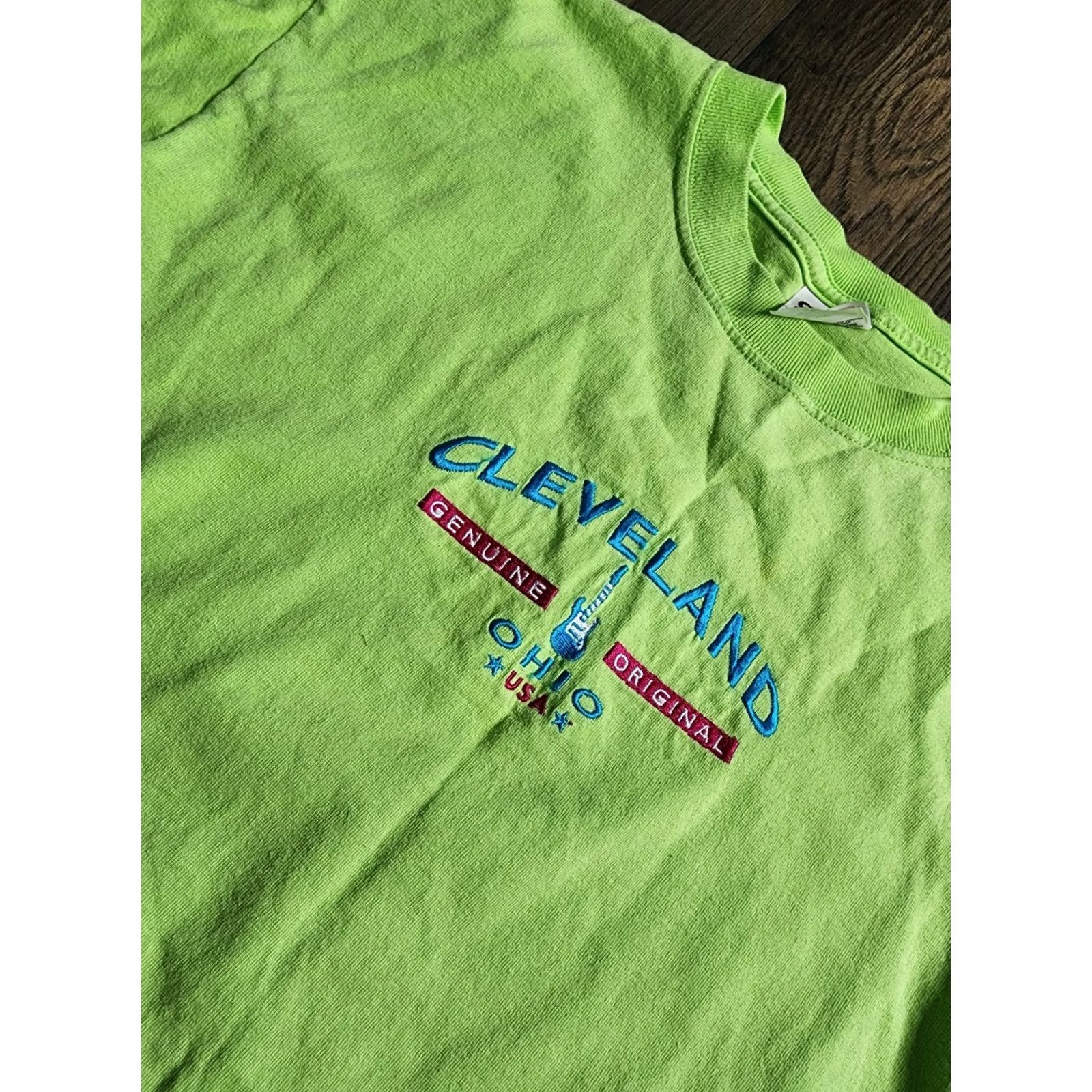 Anvil VINTAGE Mens M Cleveland OH Embroidered Travel Souvenir T Shirt Distressed Size US M / EU 48-50 / 2 - 5 Thumbnail