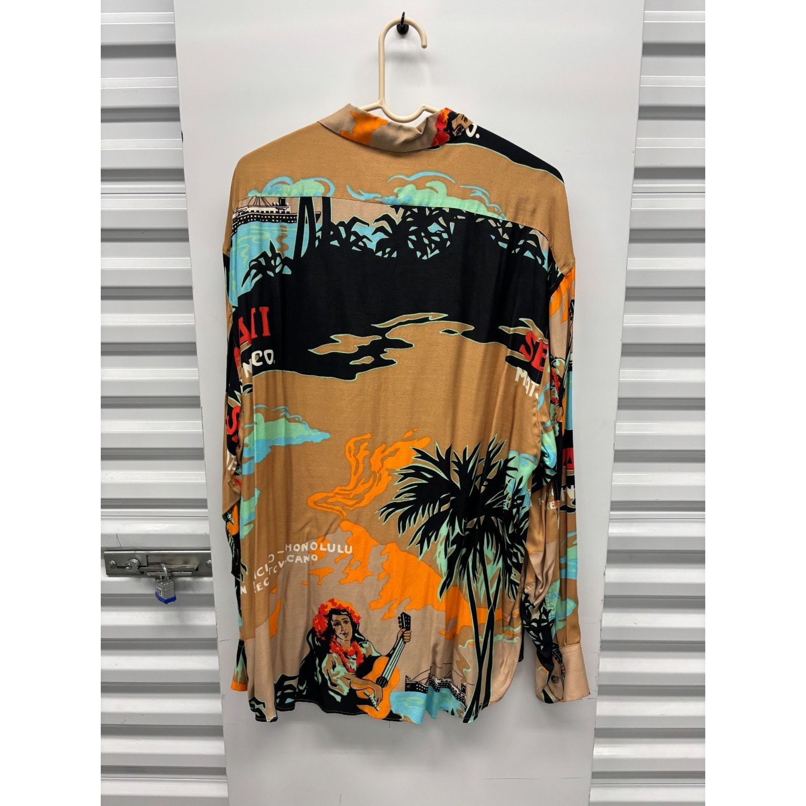 Dolce & Gabbana Vintage 90s Dolce & Gabbana Hawaii Print Rayon Shirt XL Size US XL / EU 56 / 4 - 7 Thumbnail