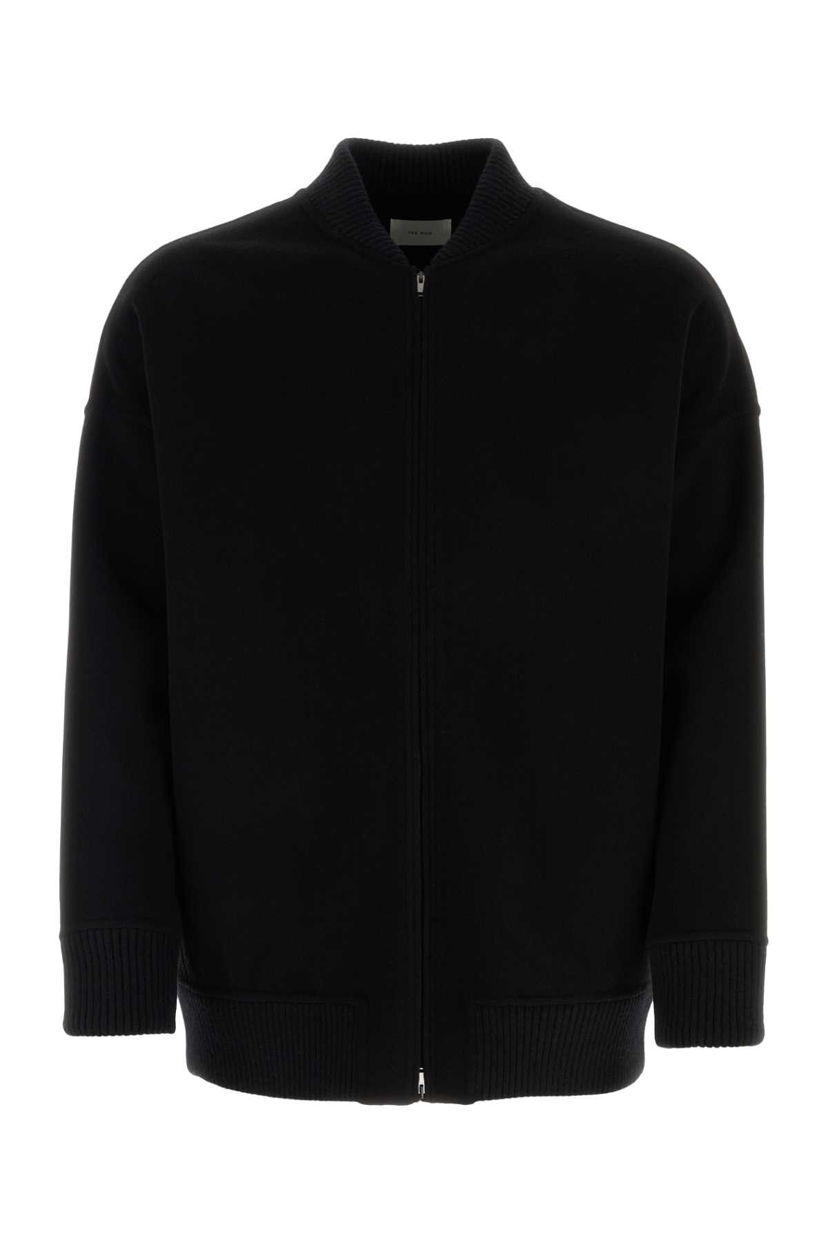 image of The Row Black Cashmere Daxton Jacket, Men's (Size Medium)