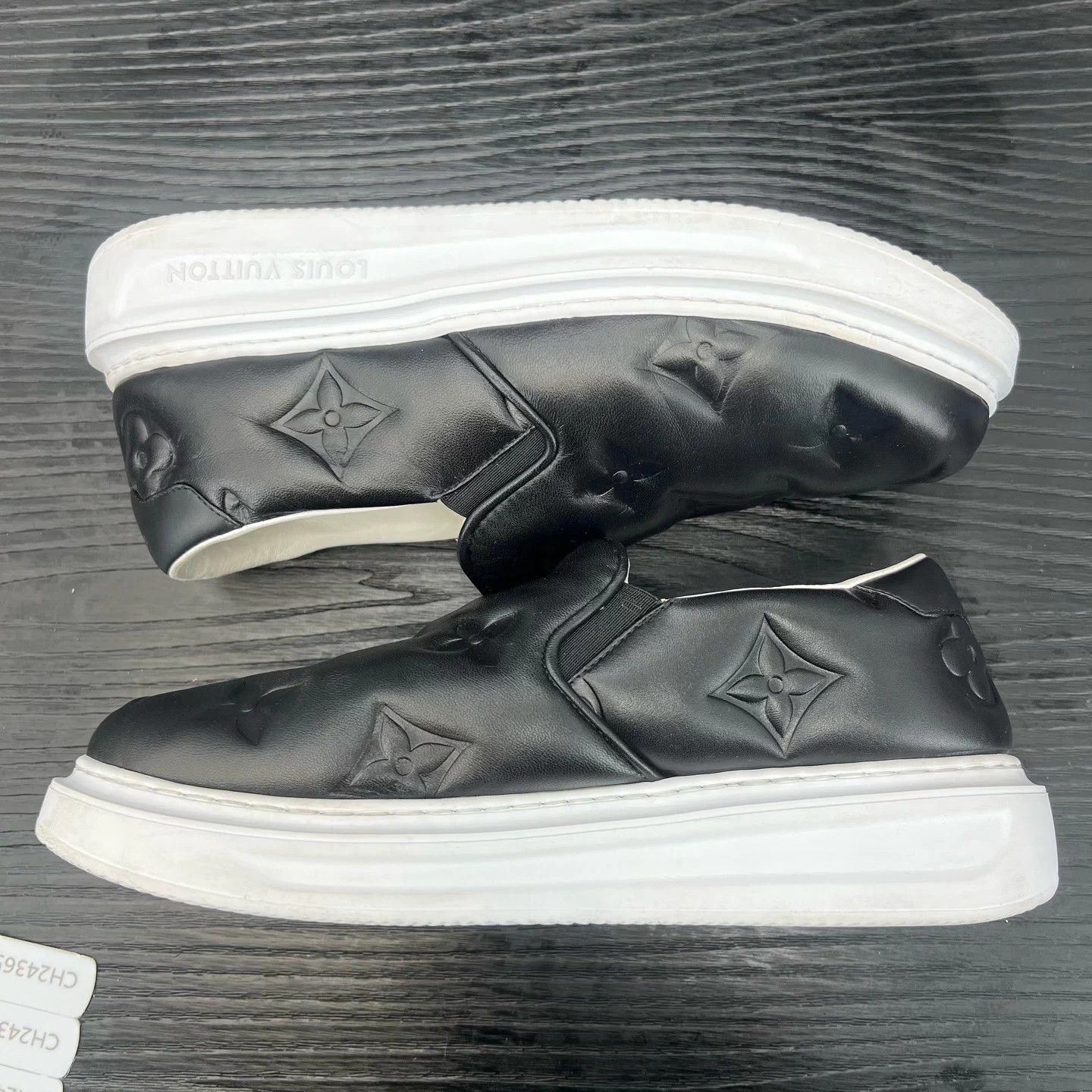Louis Vuitton LV Beverly Hills Black White 6.5 40.5 BNIB CH Size US 9.5 / IT 39.5 - 2 Thumbnail