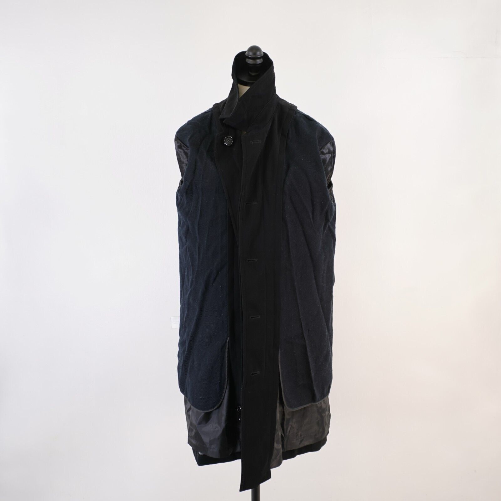 J Ferrar Jacqueline Ferrar Large Black Detachable Hood Polyester Blen Size L / US 10 / IT 46 - 11 Thumbnail