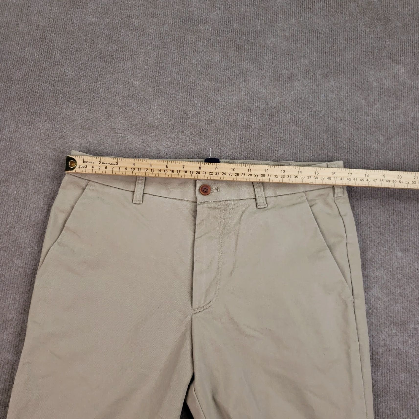 Izod IZOD Chino Pants Men 32x32 Beige Straight Leg Stretch Size US 32 / EU 48 - 5 Thumbnail