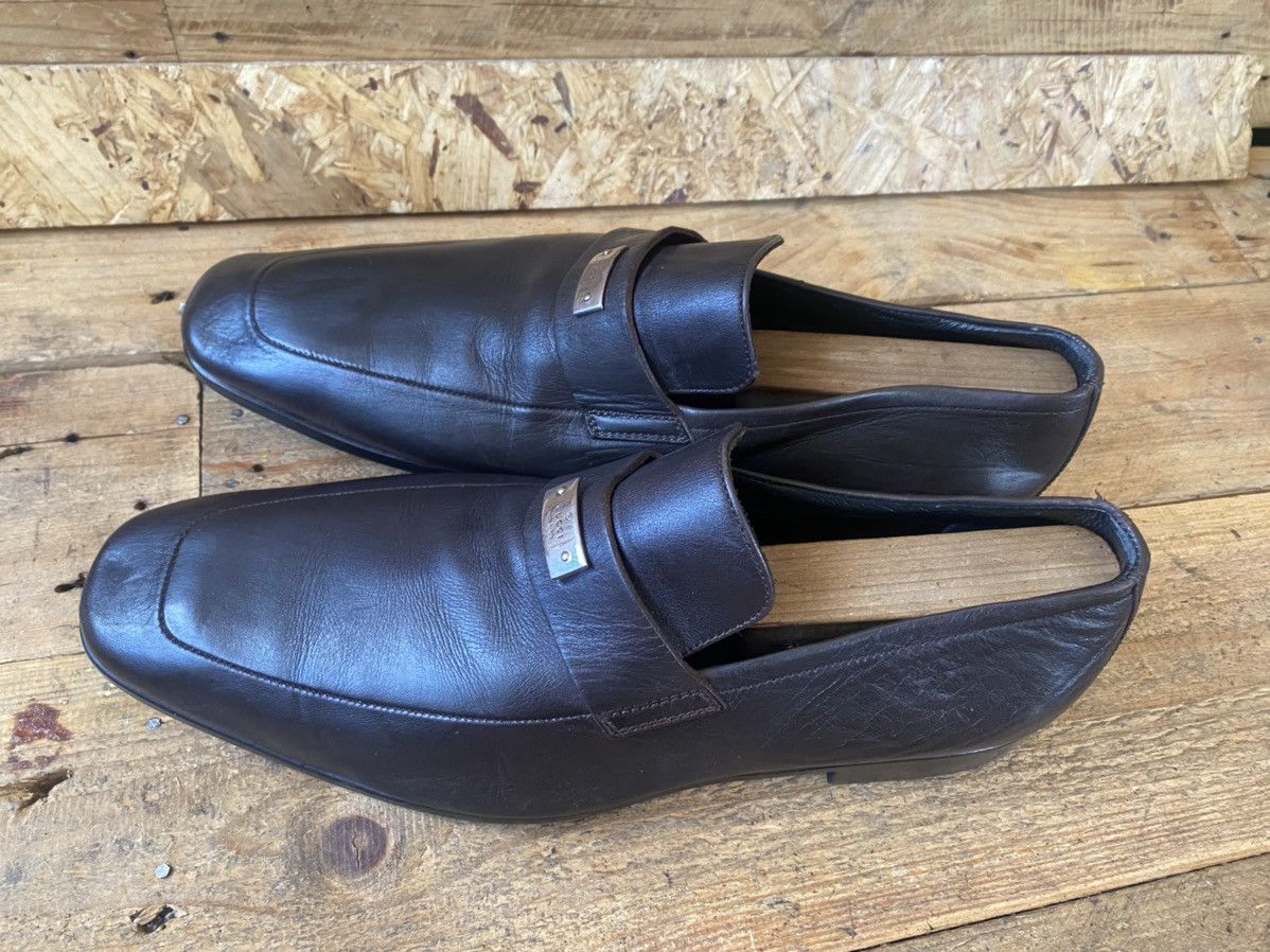 Gucci Gucci gg metalic logo brown penny loafers uk 8.5 Size US 9.5 / EU 42-43 - 5 Thumbnail