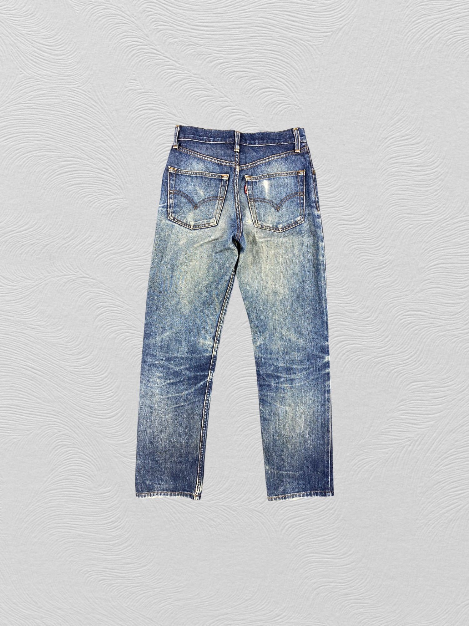 Japanese Brand Blue Distressed Vintage Levi's Jeans 26x29 Denim -SJ184 Size US 26 / EU 42 - 2 Thumbnail
