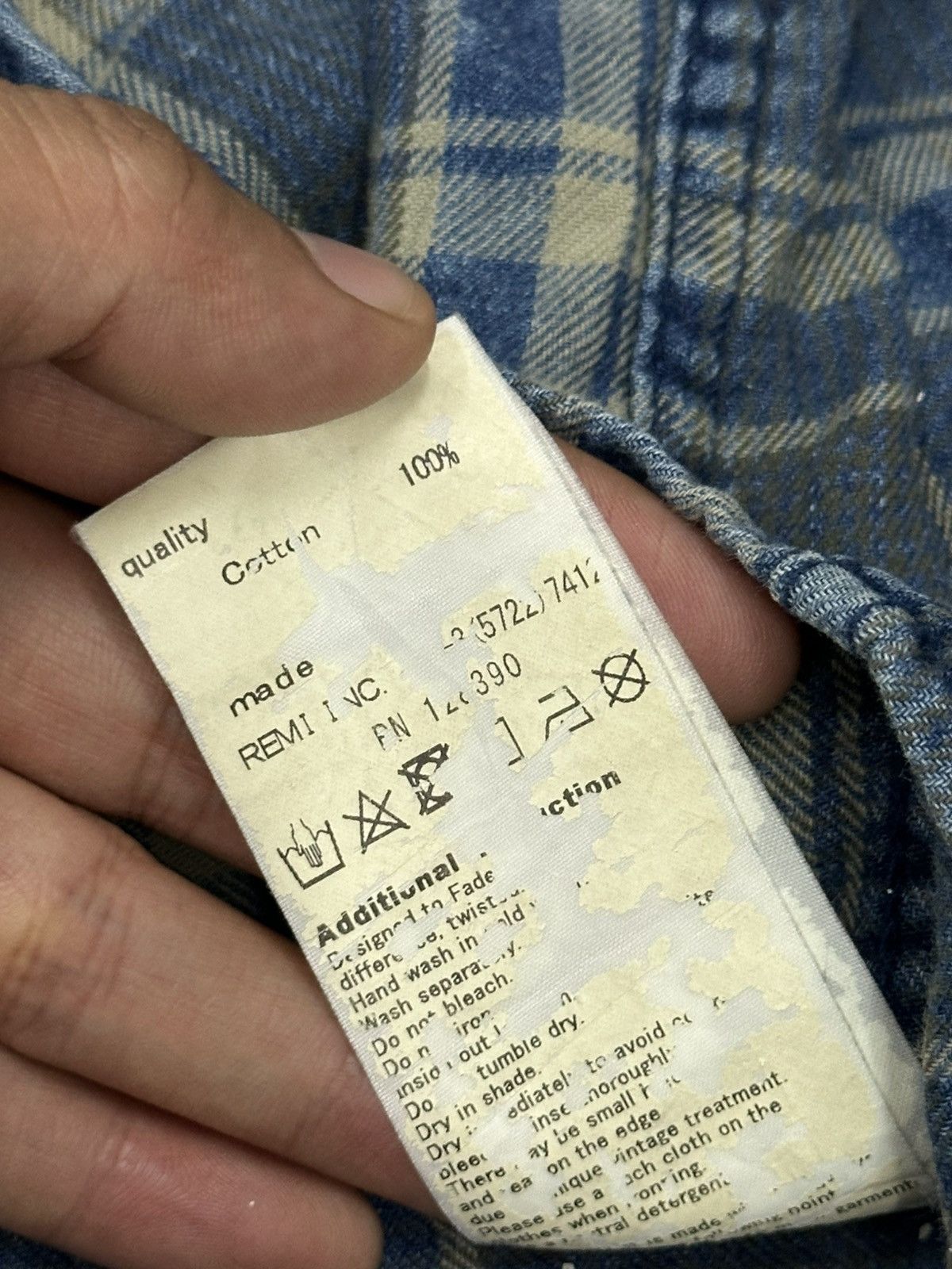Remi Relief Remi Relief Japan Small Hidden Pocket Flannel Shirt Size US M / EU 48-50 / 2 - 9 Thumbnail