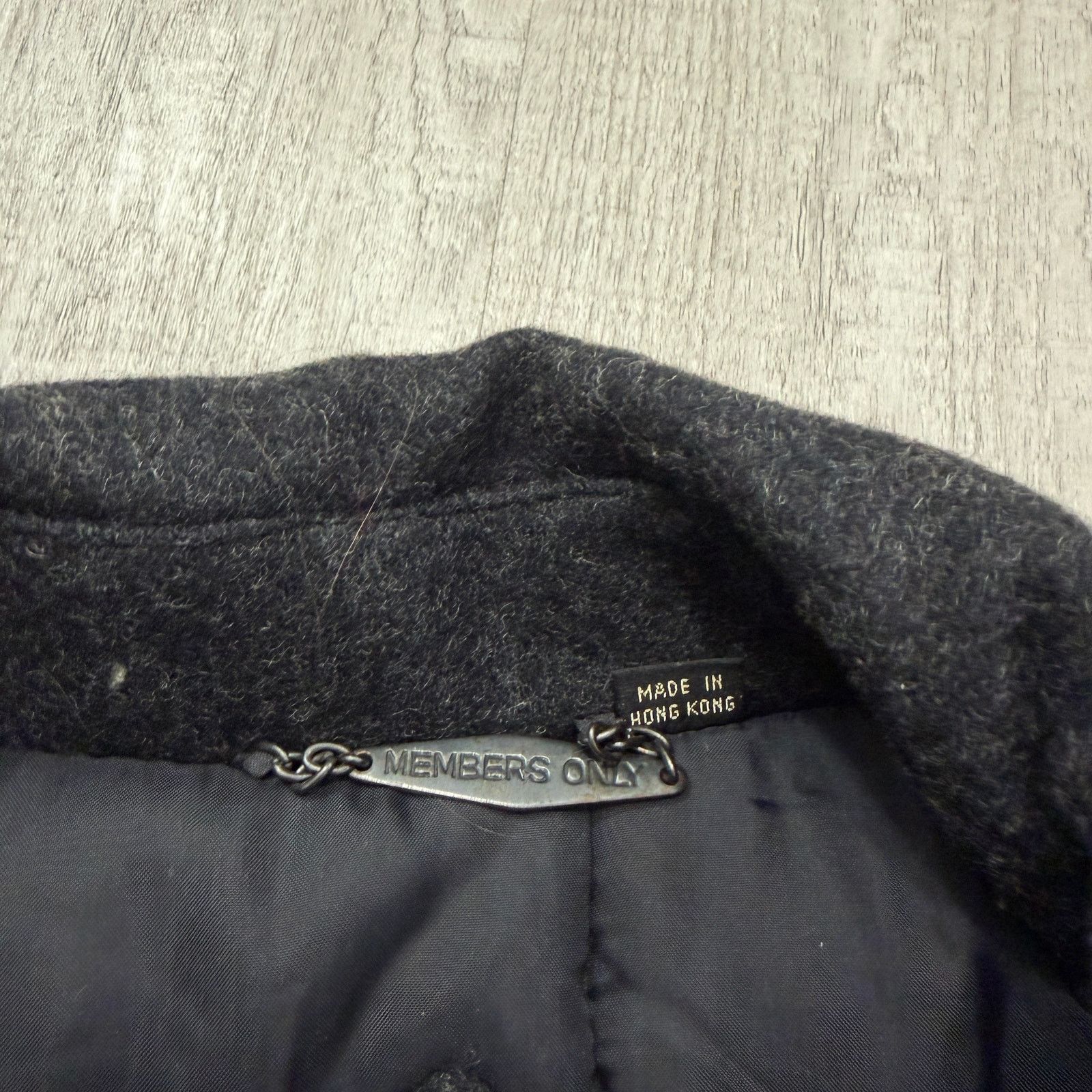 Vintage Vintage Members Only Bomber Jacket Men's 4XL Grey 100% Wool Size US XXL / EU 58 / 5 - 5 Thumbnail