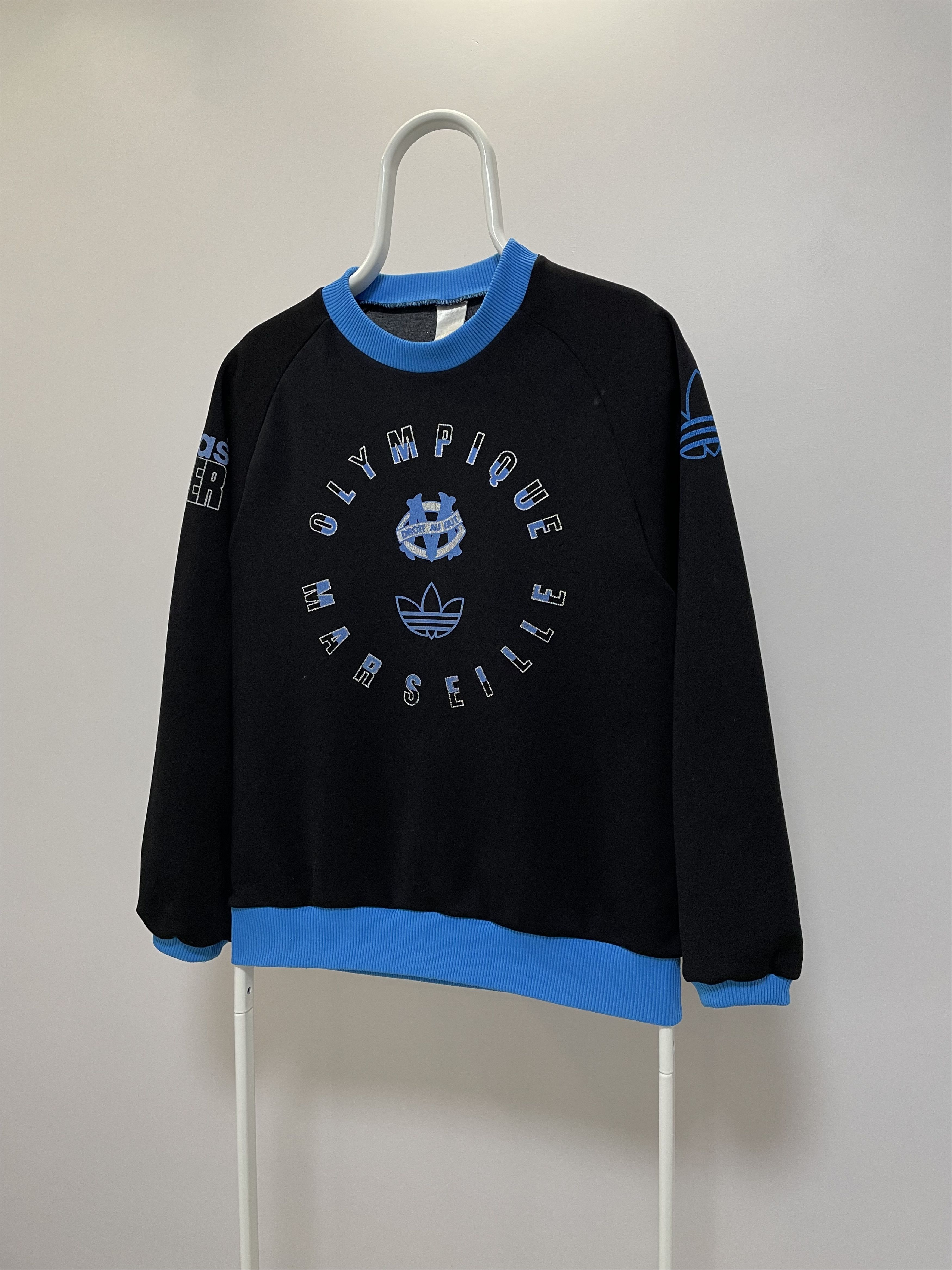 Adidas ADIDAS OLYMPIQUE MARSEILLE Vintage Sweatshirt 90s Soccer FC Size US S / EU 44-46 / 1 - 4 Thumbnail