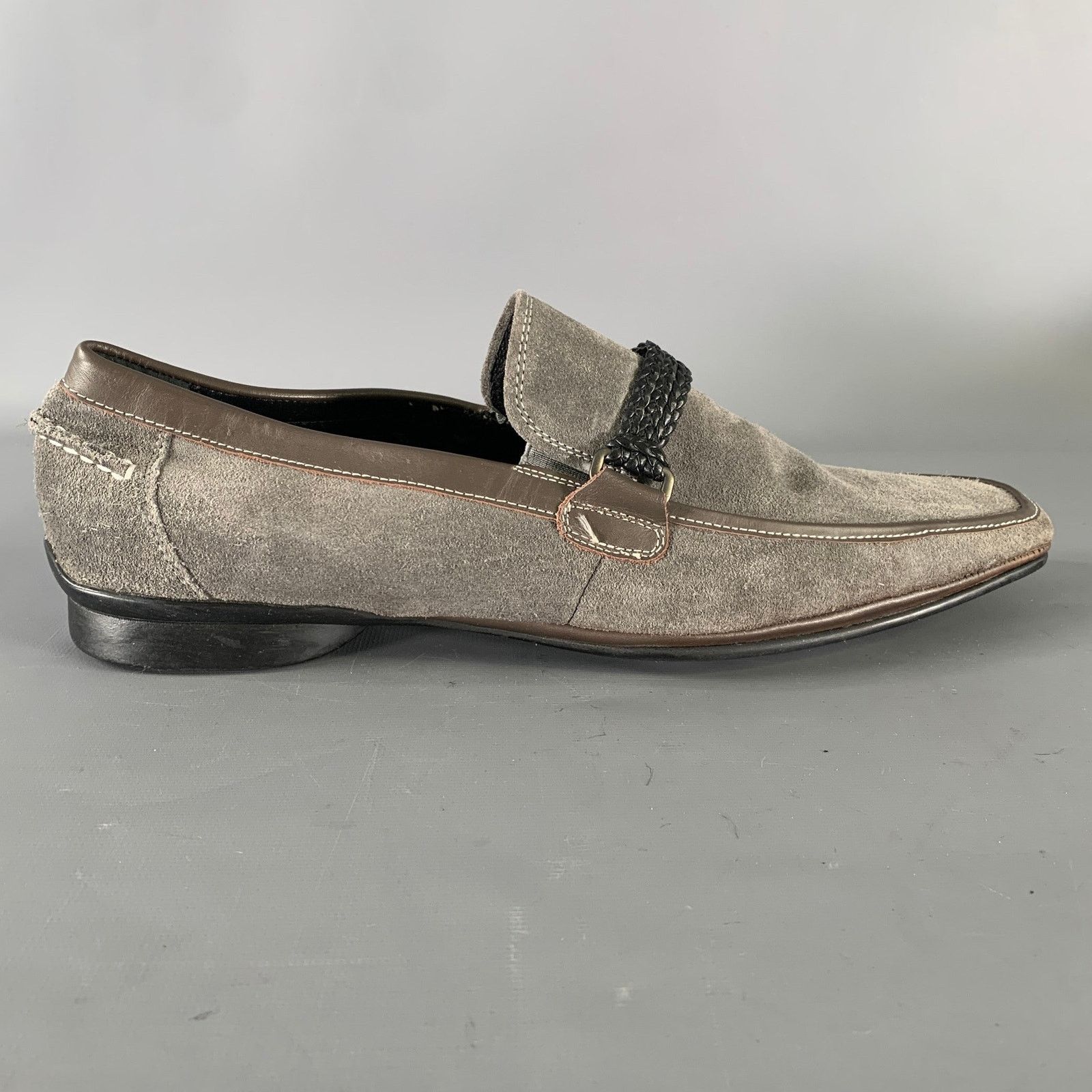 Kenneth Cole KENNETH COLE Size 10 Grey Leather Loafers Size US 10 / EU 43 - 2 Thumbnail