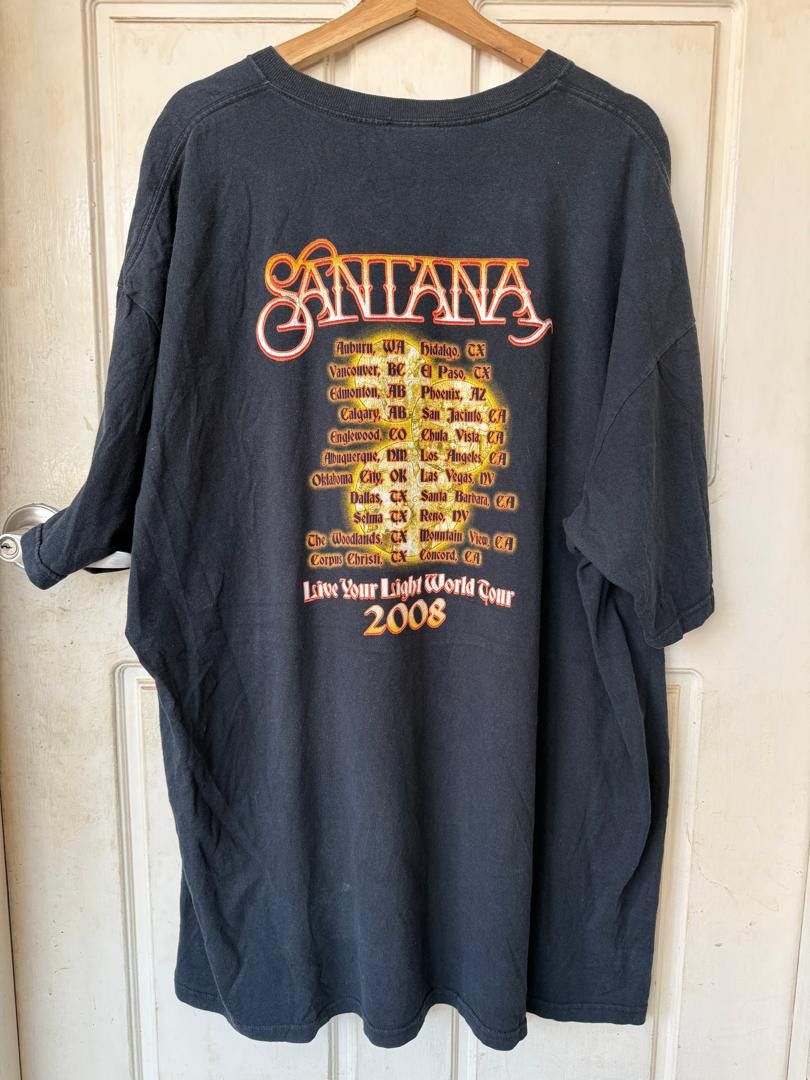 Band Tees × Vintage Vintage Santana T-shirt XXXL WORLD TOUR 2008 Size US XXL / EU 58 / 5 - 2 Thumbnail