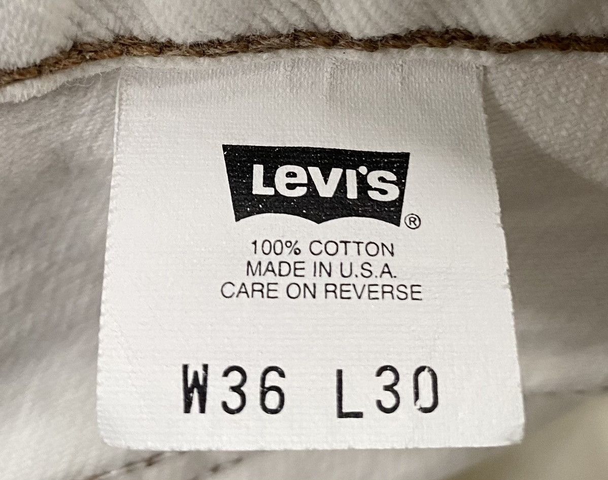 Levi's Vintage 90’s Levi’s SilverTab White Baggy Denim Jeans 33x28 Size US 33 - 3 Thumbnail