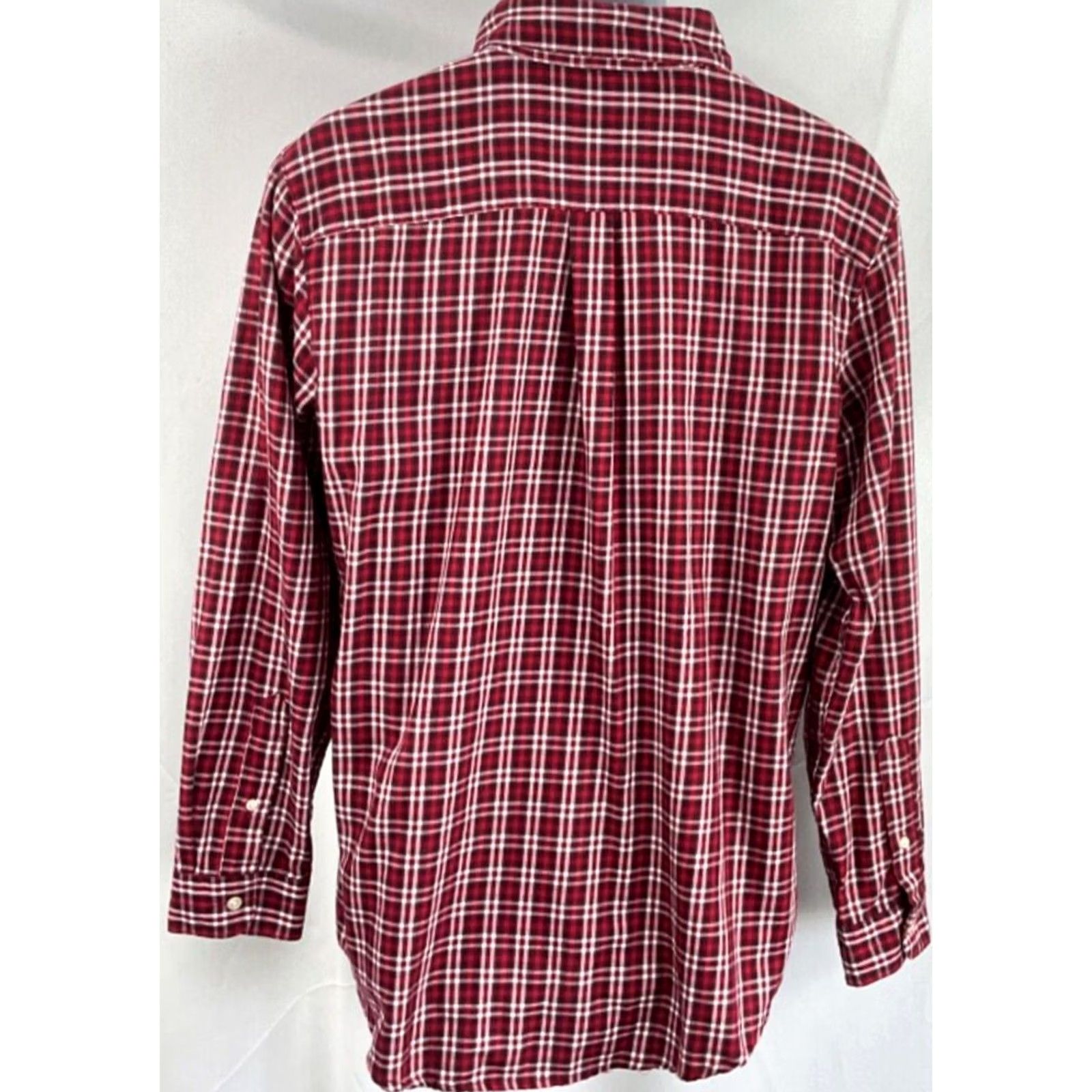 Chaps Chaps Button-Up Shirt M Red Plaid Tart an Long Sleeve Collar Pocket Mens Size US M / EU 48-50 / 2 - 3 Thumbnail