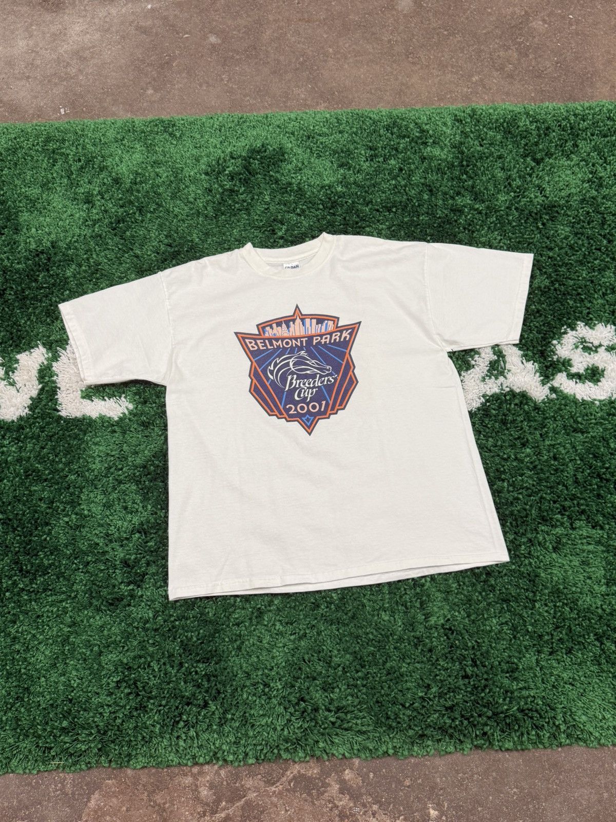 Gildan × Vintage 2001 Horse Racing Belmont Park Breeders Cup Tee XL Size US XL / EU 56 / 4 - 2 Thumbnail