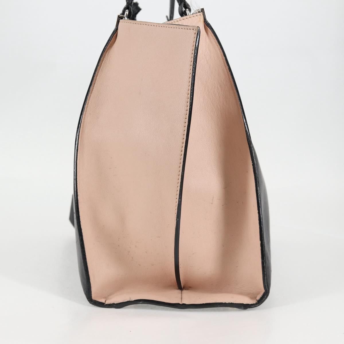 Fendi FENDI Toilojour Tote Bag Leather Black Silver Size ONE SIZE - 4 Thumbnail