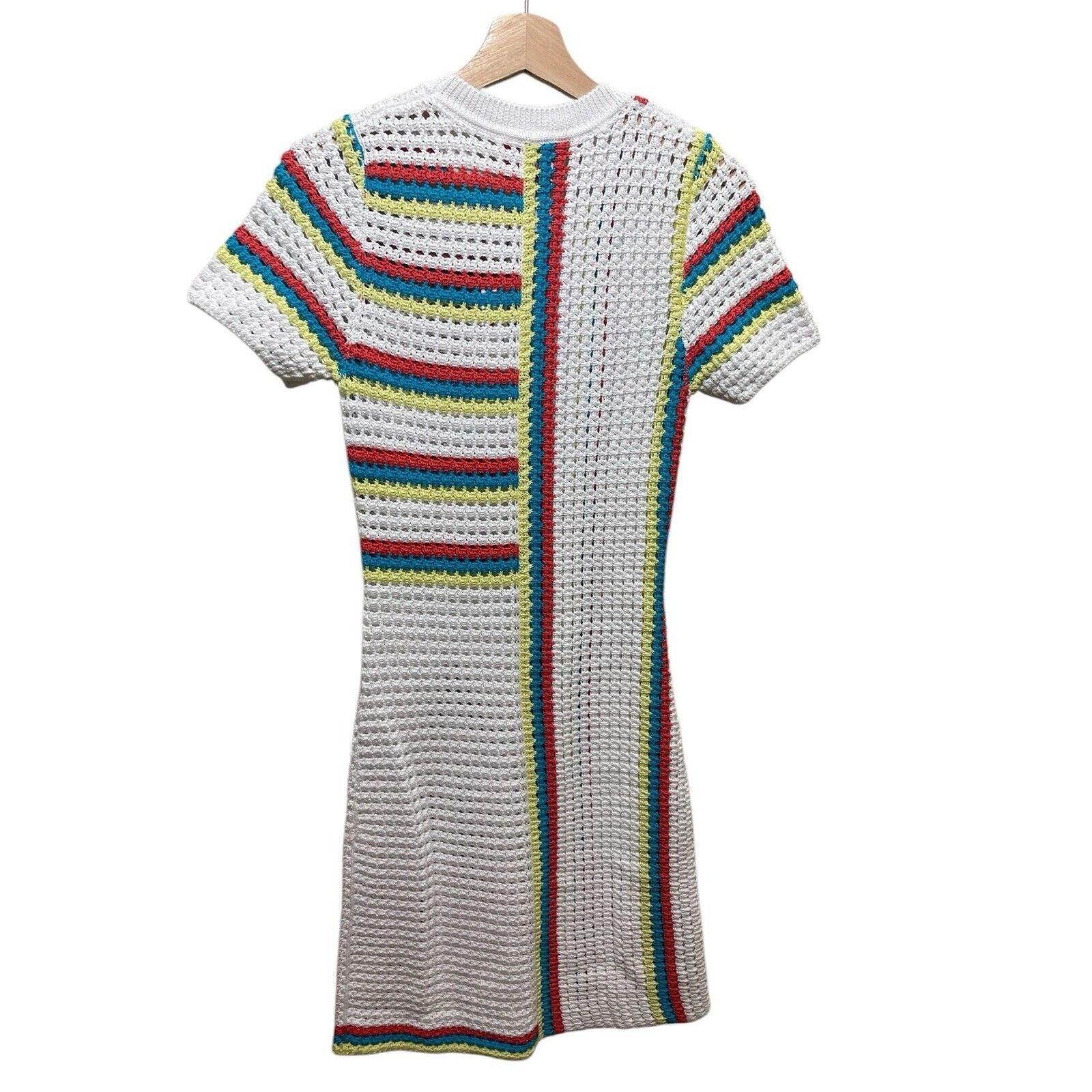 Solid & Striped Solid & Striped Cotton Crochet Multicolor Mini Dress Medium Size M / US 6-8 / IT 42-44 - 4 Thumbnail