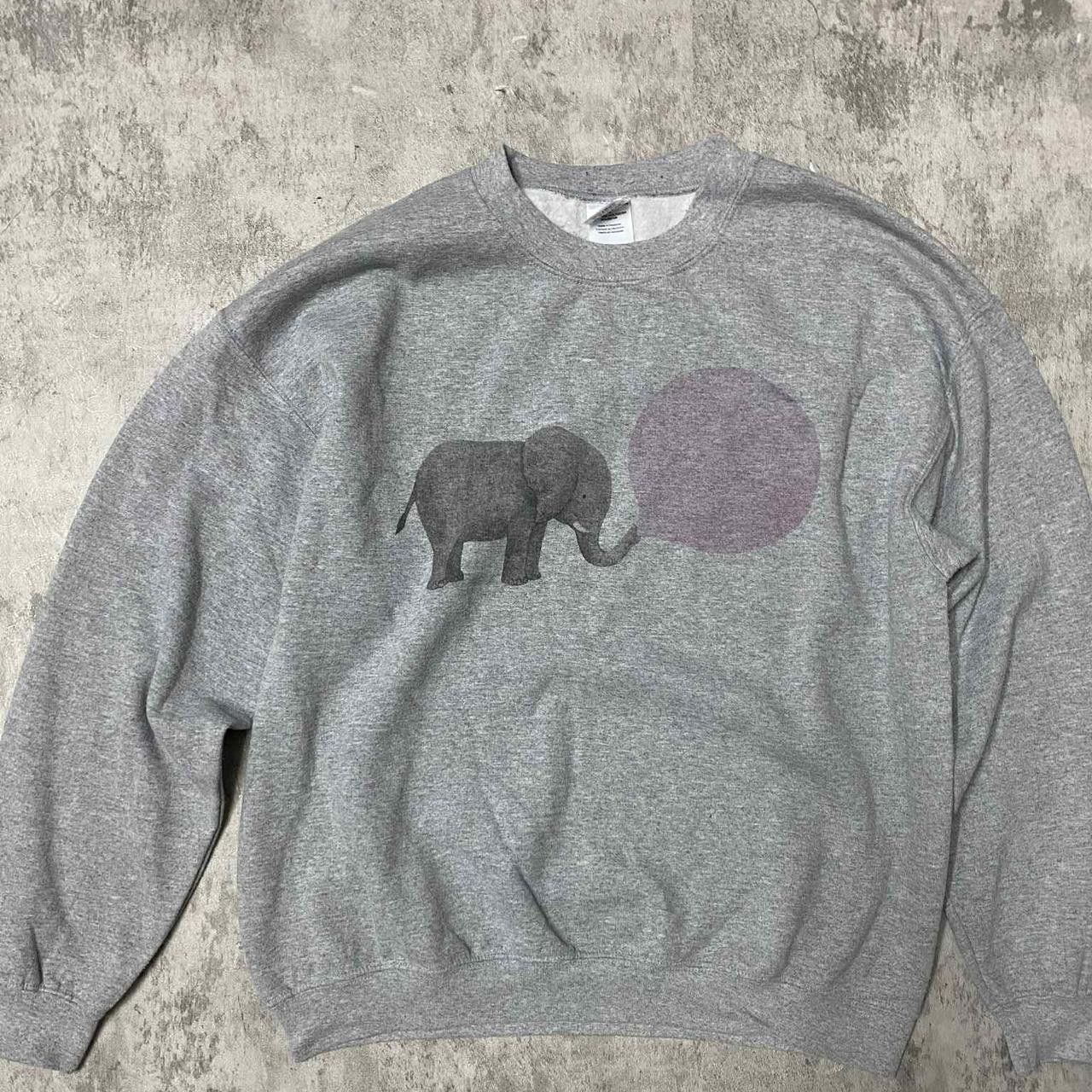 Other Grey vintage 90s elephant crewneck sweatshirt elephant Size US L / EU 52-54 / 3 - 1 Thumbnail