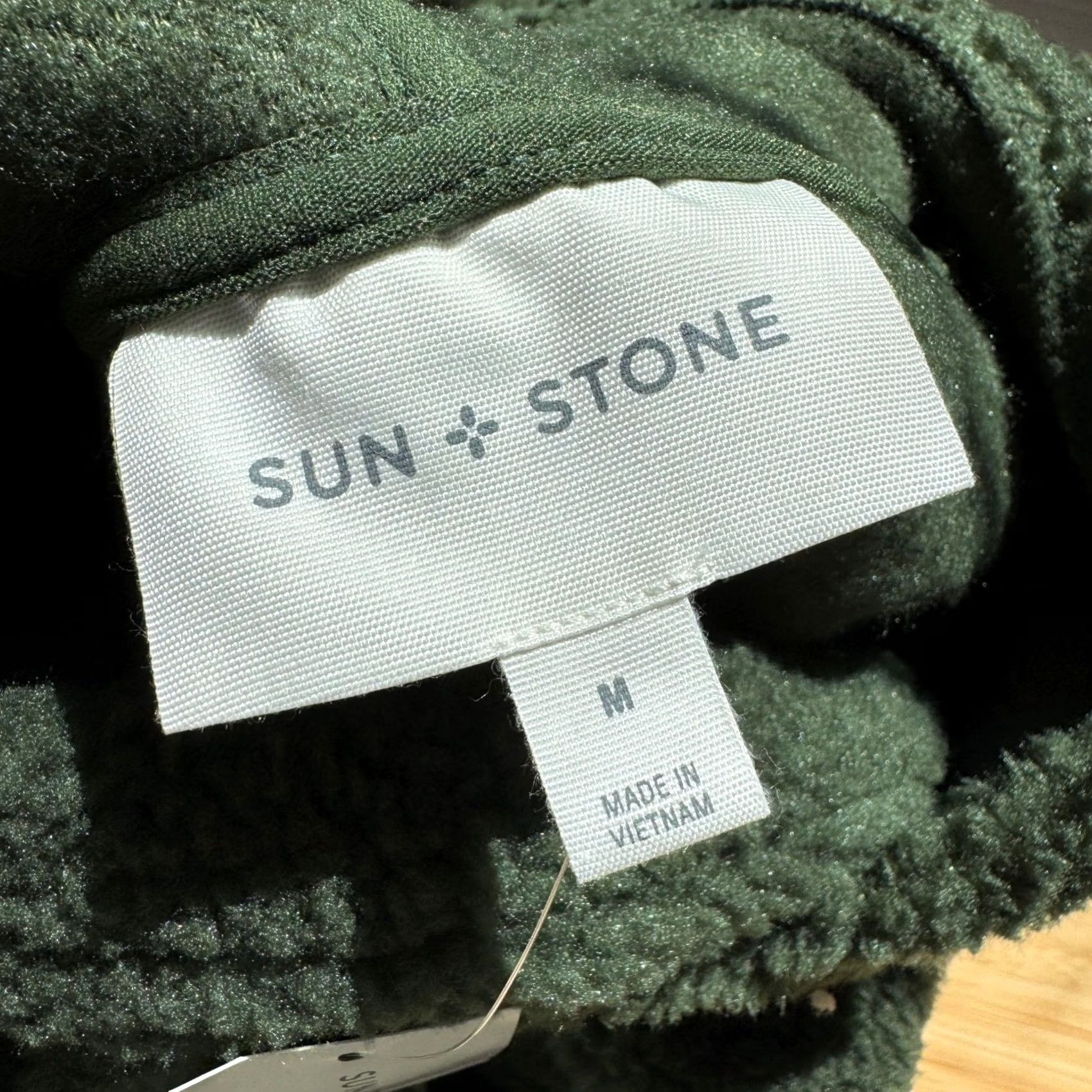 Vintage Sun + Stone Tate Sherpa Hoodie Adult M Black Forest Green Fleece Pullover Mens Size US M / EU 48-50 / 2 - 3 Thumbnail