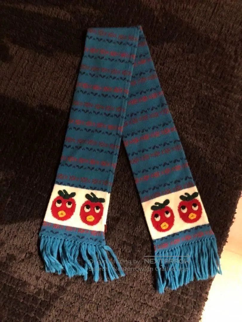 Hysteric Glamour Rare Hysteric Glamour Blue Tomato Bird Scarf. Size ONE SIZE - 1 Thumbnail