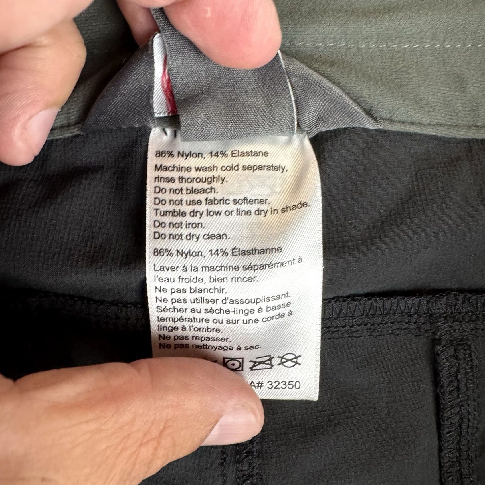 Outdoor Research Pants Mens 38x19 Ferrosi Stretch Hiking Cargo 3/4 Capri Black Straight Flat Front Nylon Pockets in Blue, Men's — image 6 of 6