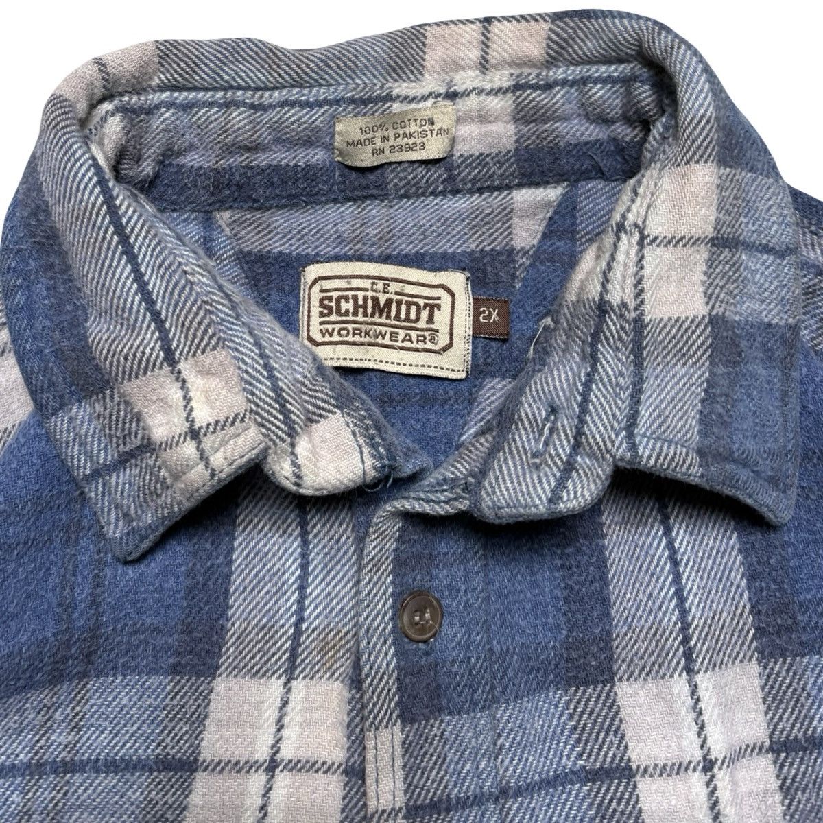 SCHMIDT Vintage C.E. Schmidt Flannel Workwear Heavy Duty Flannel 2XL Size US XXL / EU 58 / 5 - 3 Thumbnail