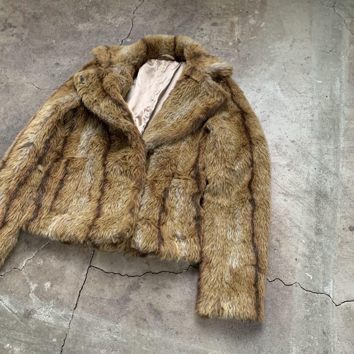 If Six Was Nine Vintage 00s Y2K Faux Fur Cropped Jacket japanese Size S / US 4 / IT 40 - 6 Thumbnail
