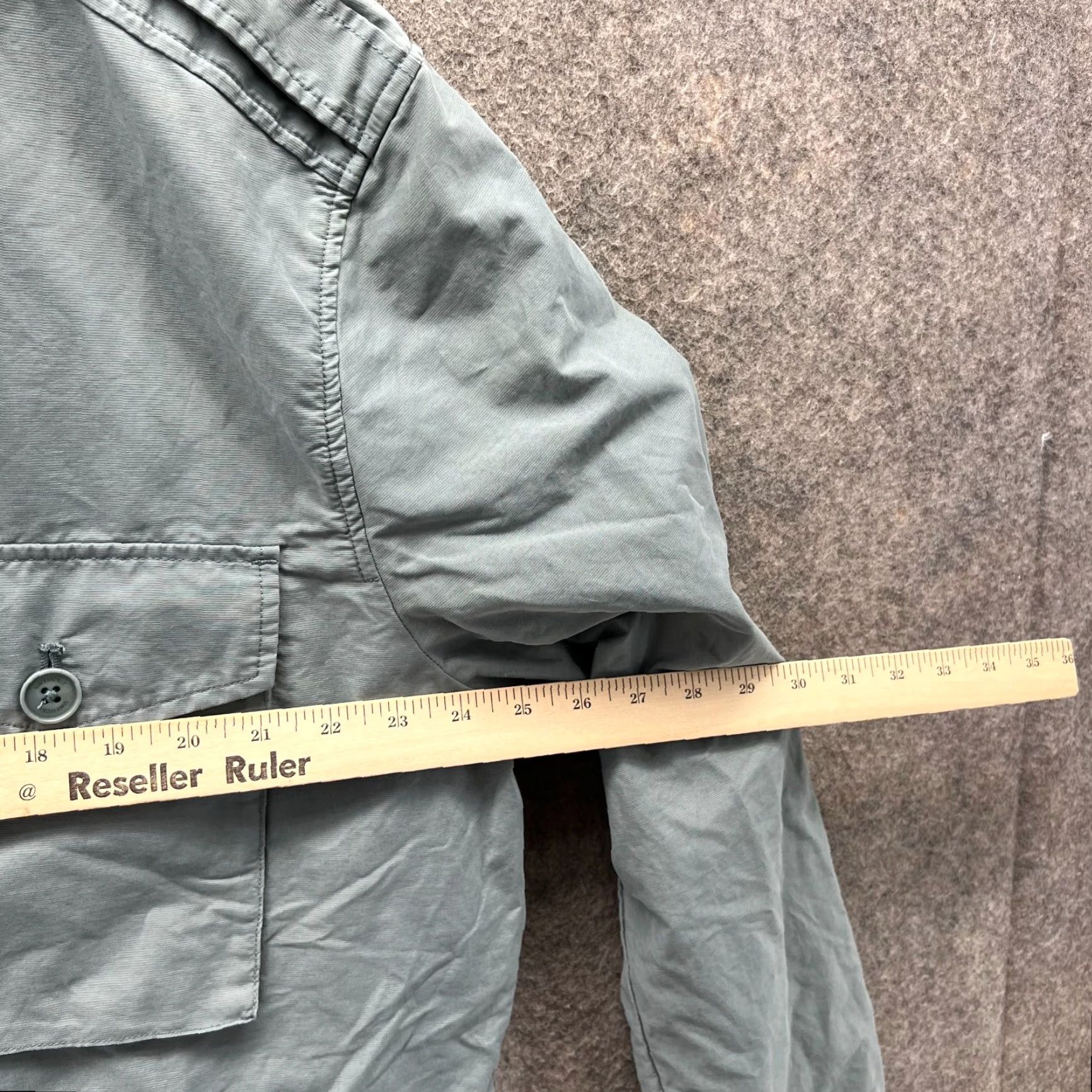 UNTUCKit UNTUCKit Jacket 3XL Light Blue Full Zip Military Vintage Cotton Button-Down Collar Mens Coat Winter Spring Fall Holiday Formal Workwear Casual Outdoor Size US XXL / EU 58 / 5 - 3 Thumbnail