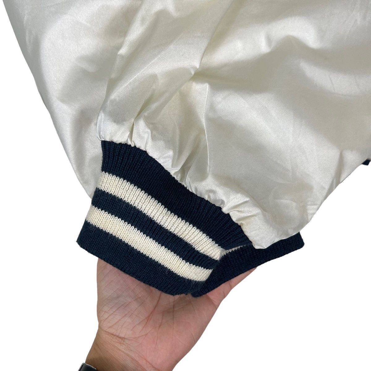 Japanese Brand 🔥 BASEBALL EVOLVIAN BY AVIS SATIN BOMBER JACKET Size US M / EU 48-50 / 2 - 12 Thumbnail